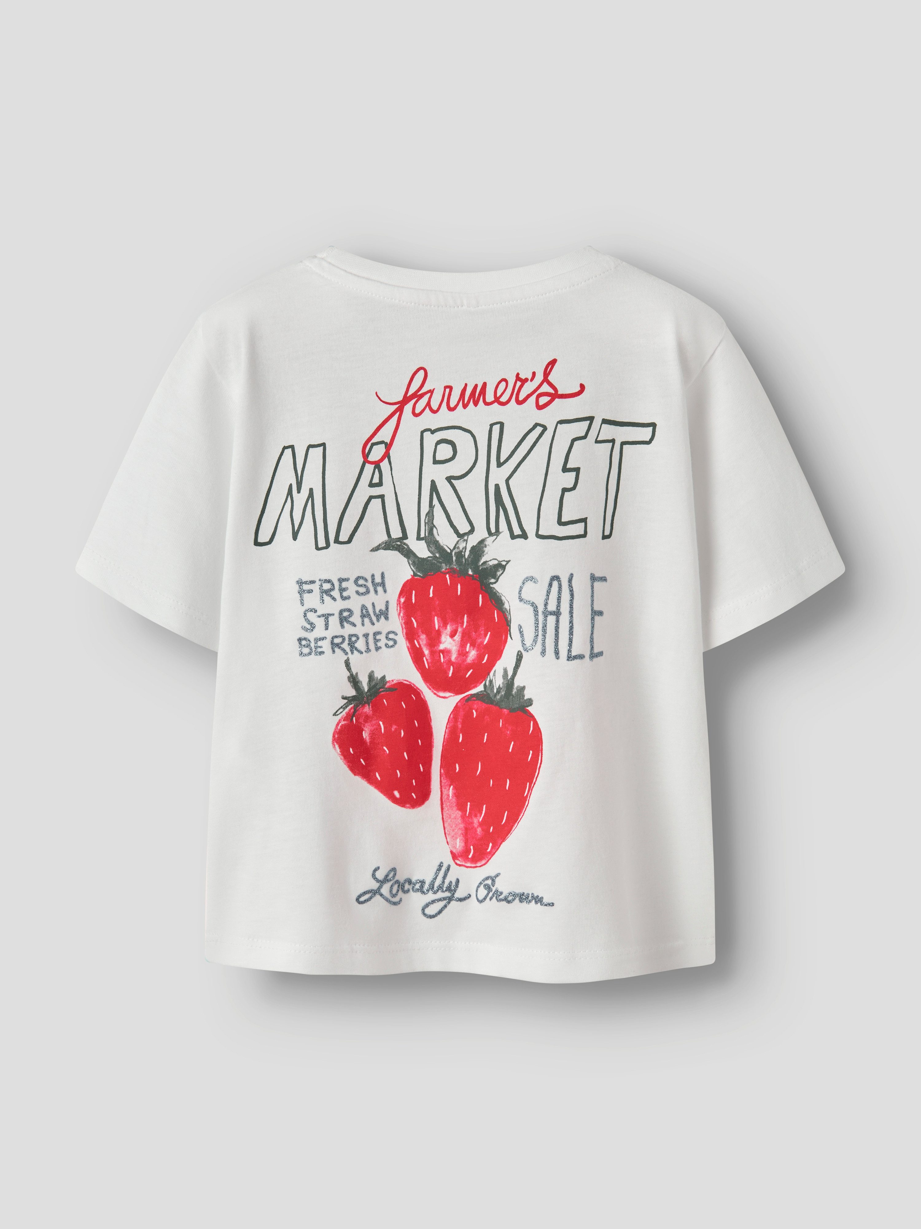 Name It T-Shirt NMFJAYSLINE SS NREG TOP BOX Baumwolle, regular fit – Bild 3 von 5