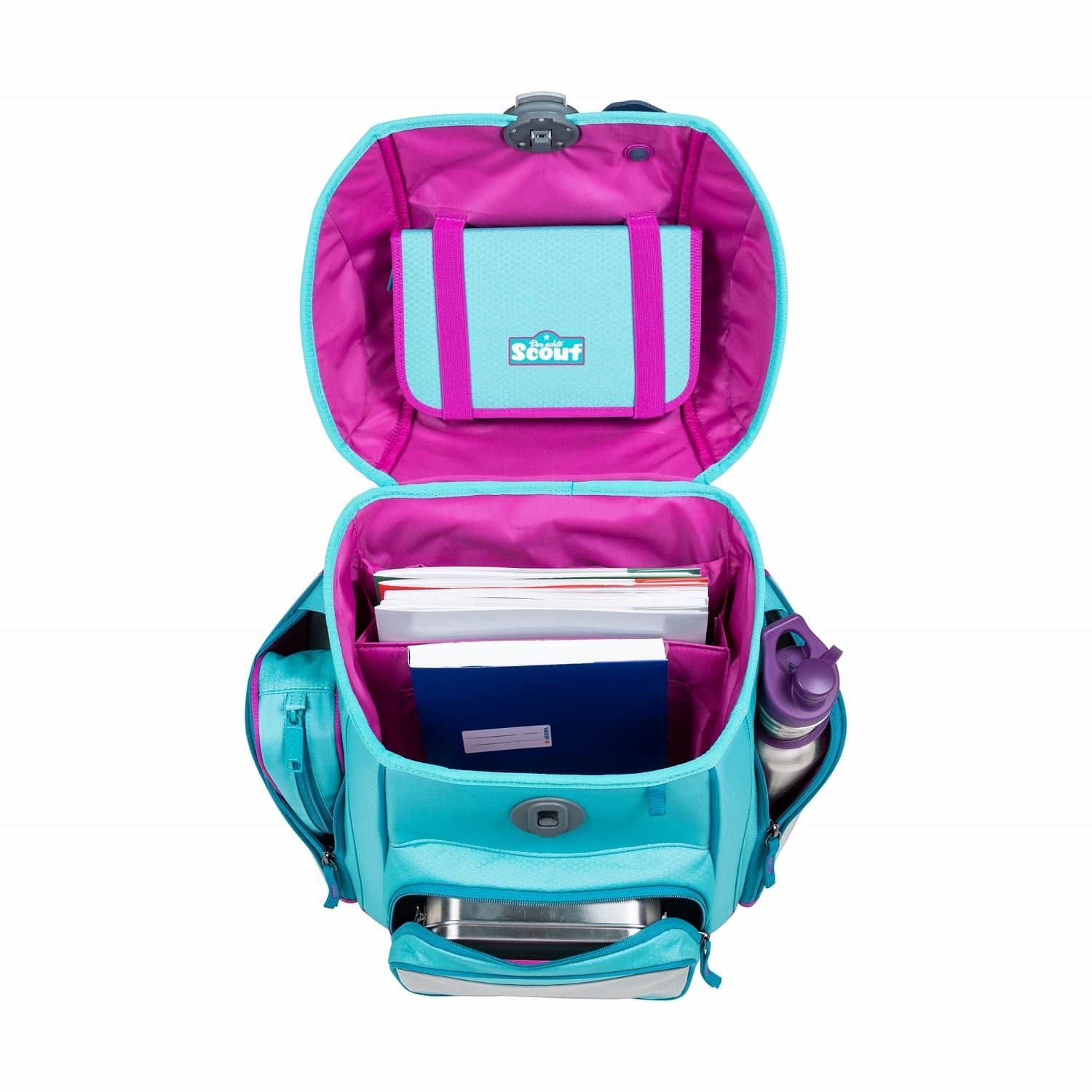 Scout Schulranzen GENIUS Dreamworld 5-tlg. (5-teilig), Ergonomisch, 1.-4. Klasse