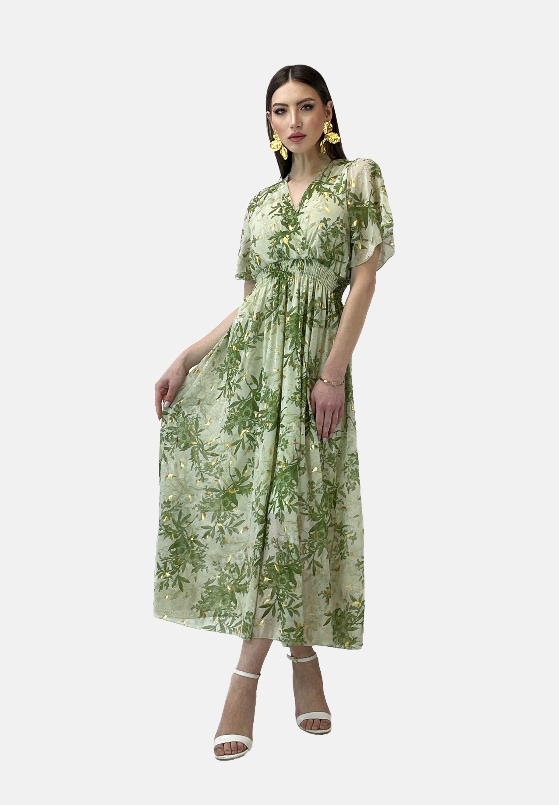 Elara Midikleid Elara Damen Sommerblumenkleid (1-tlg) günstig online kaufen