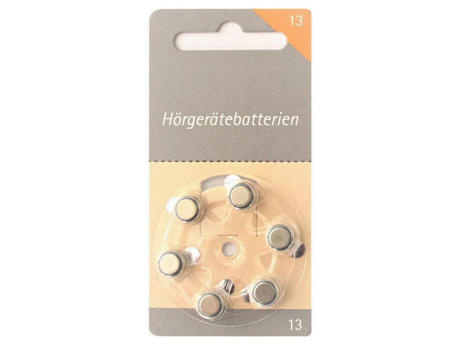 FLAIR Hörex Basic Hörgeräte Batterien 13er 10 Blister (60 Batterien) Knopfzelle