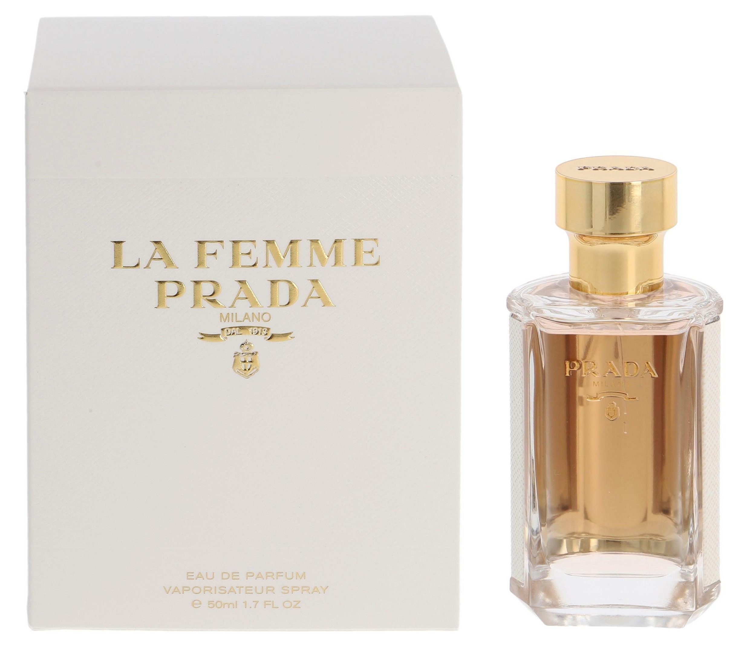 PRADA Eau de Parfum La Femme, Glasflakon, Parfüm EDP, Damenduft