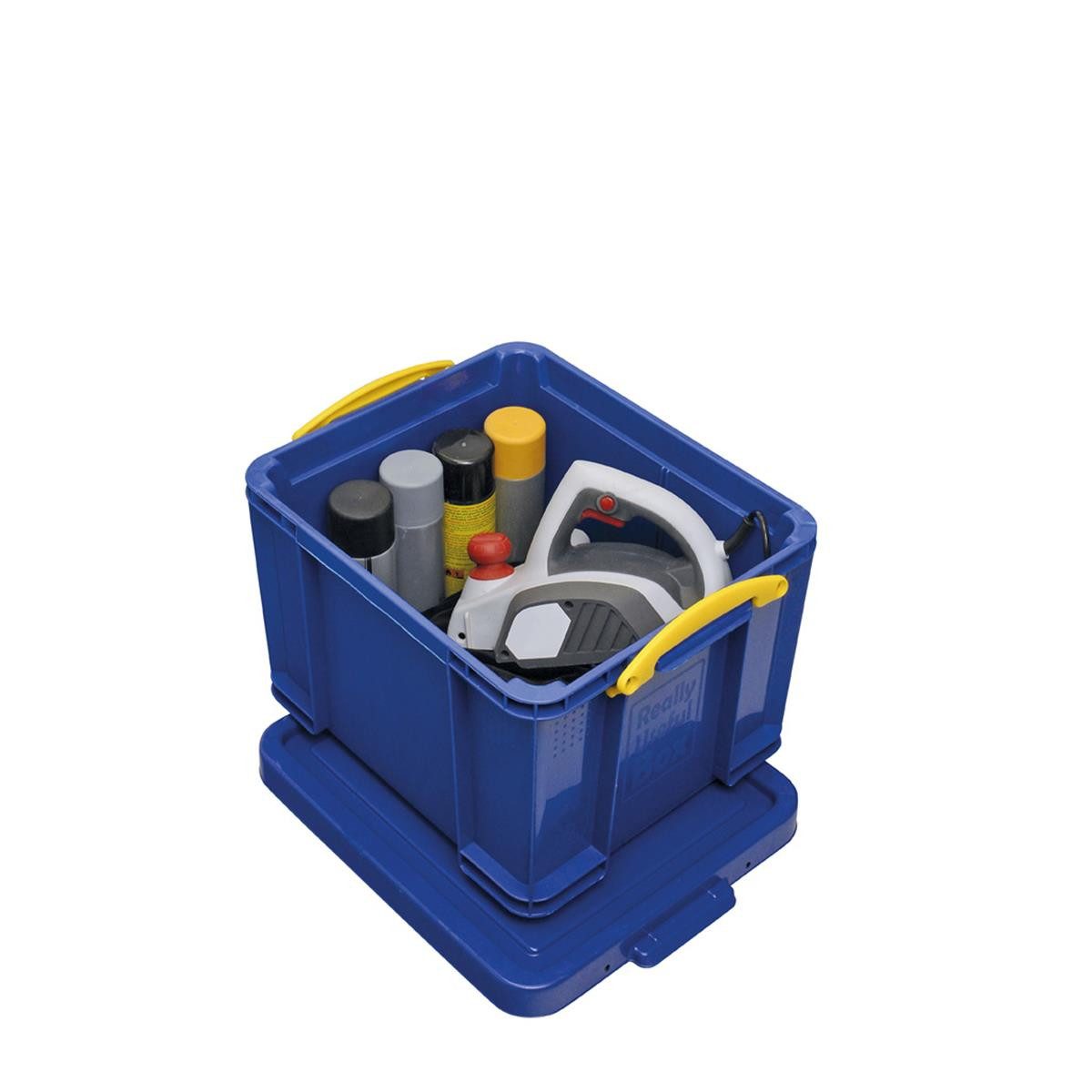 Archivcontainer Really Useful Box Aufbewahrungsbox 35 Liter, vollfarbig blau