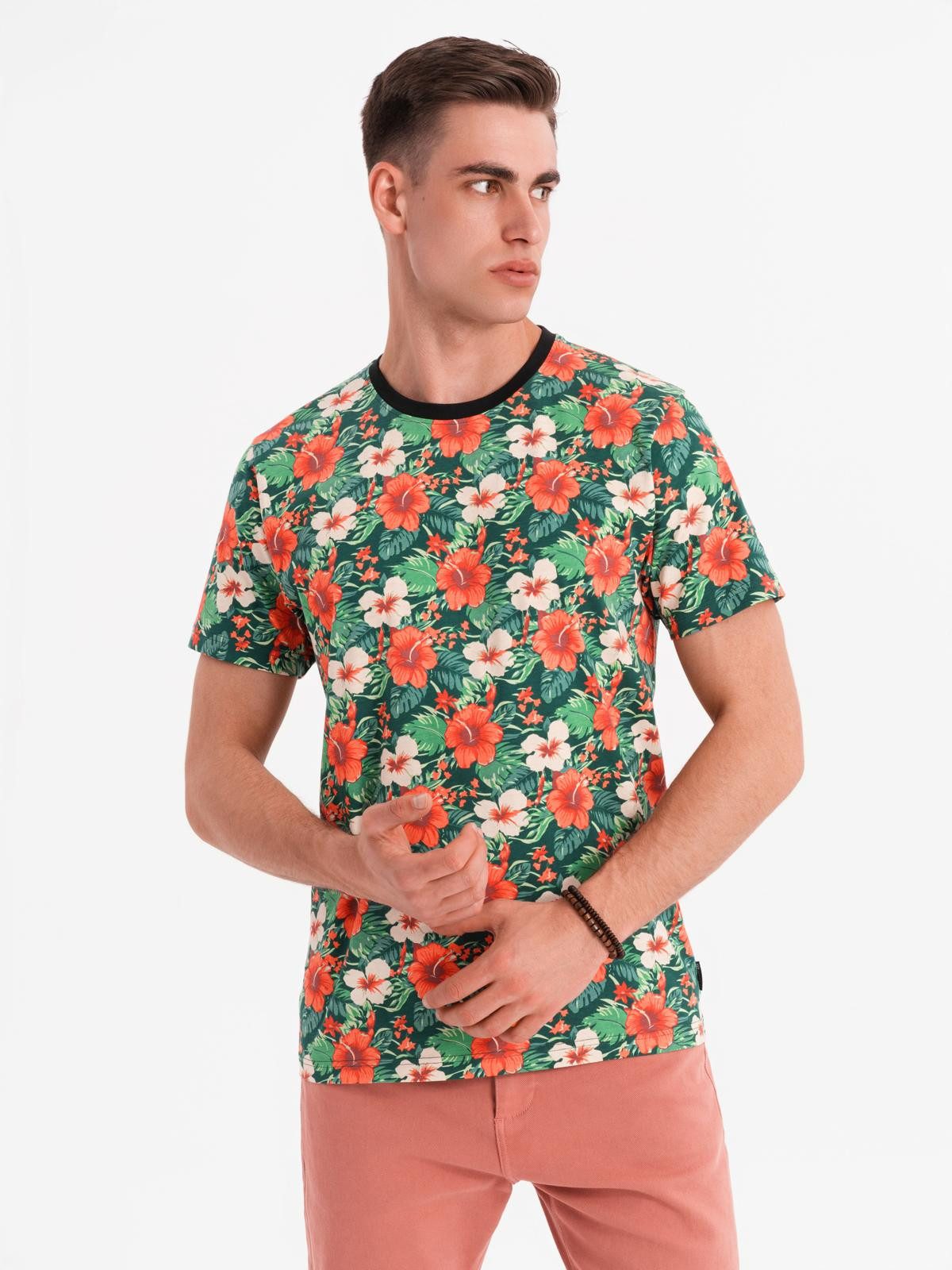 OMBRE Print-Shirt Herren T-Shirt aus Baumwolle günstig online kaufen