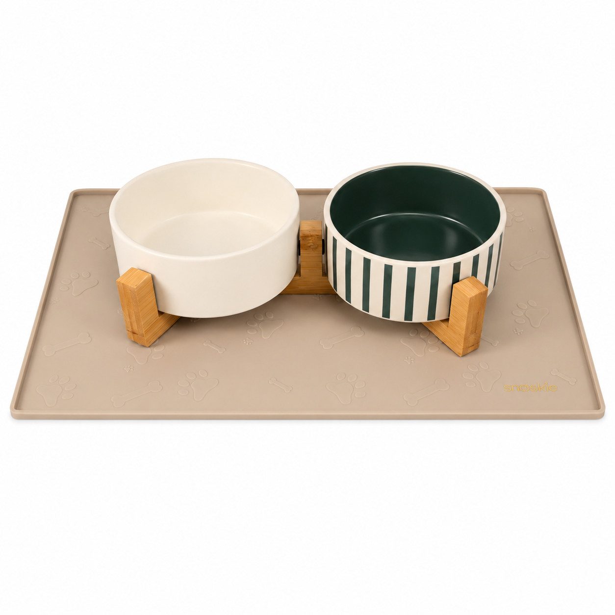 SNOEKIE Futternapf SNOEKIE Hundenapf set, Keramik, für Hunde 10–30 kg, Klapperfrei, Keramik, Ergonomisches Design