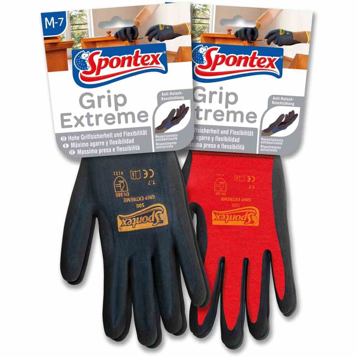 SPONTEX Gartenhandschuhe Gartenhandschuh Grip Extreme Gr. 8