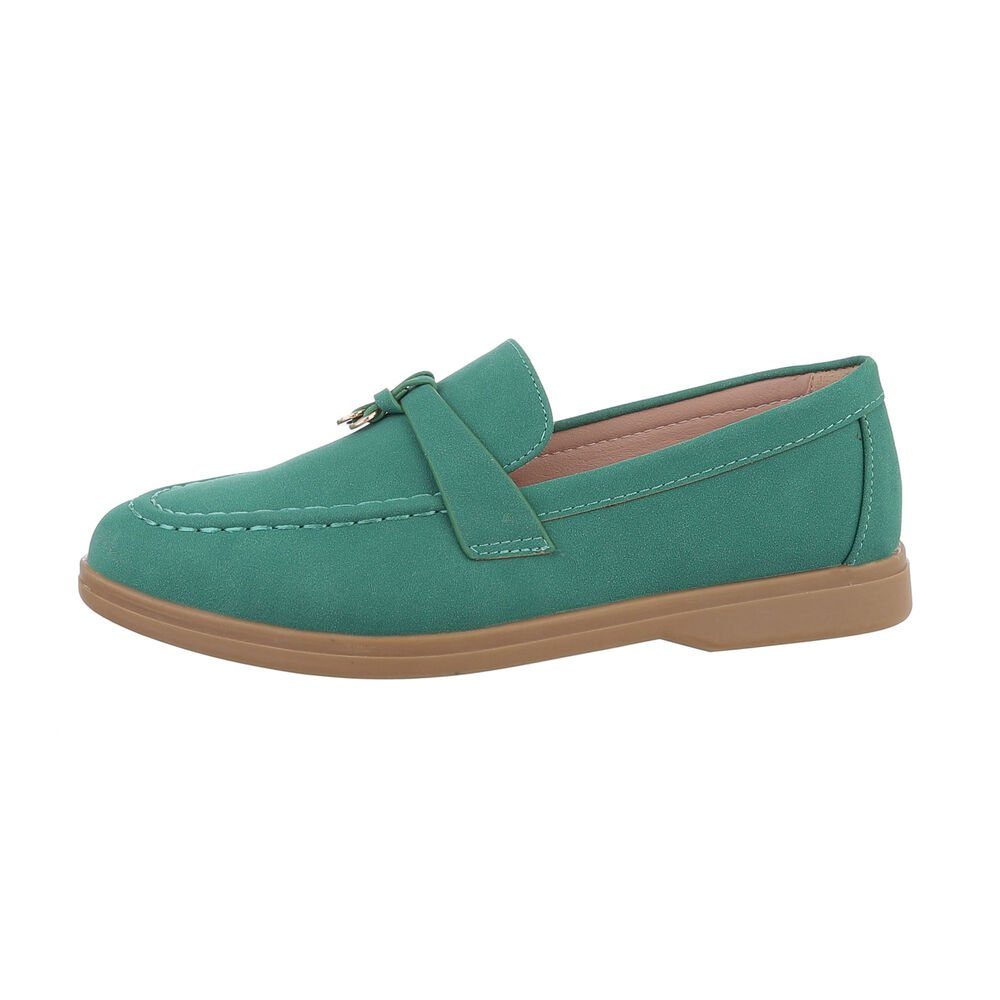 Damen Mokassins Freizeit Slipper