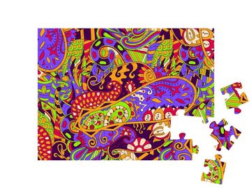 puzzleYOU Puzzle Vektor-Grafik im Mehndi-Stil, 48 Puzzleteile, puzzleYOU-Kollektionen