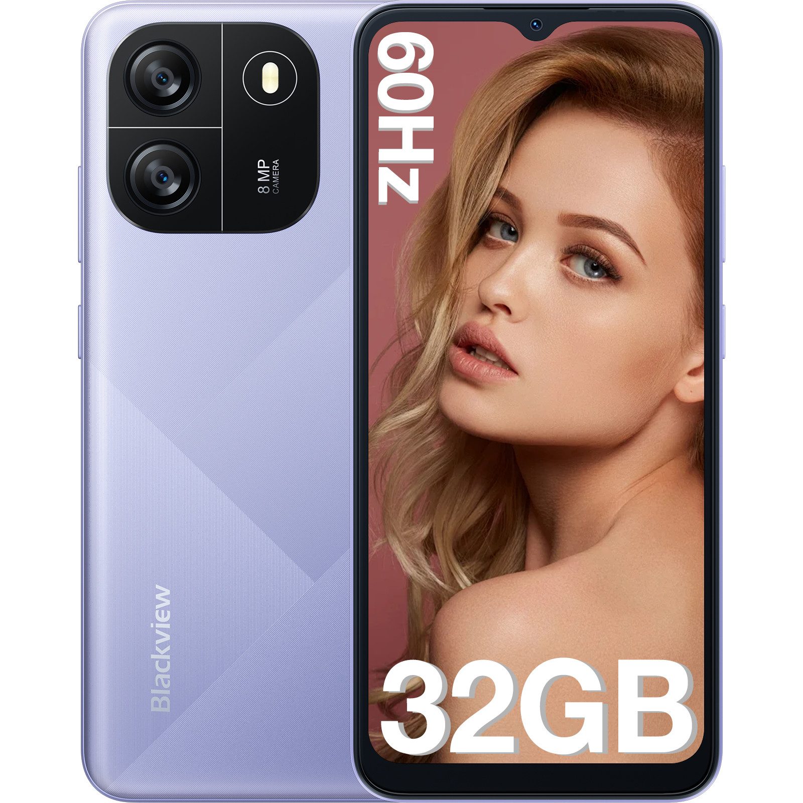 blackview Wave6C Smartphone Android handy Smartphone (6.5 Zoll, 8 MP Kamera, Dual SIM 4G, Android 13)