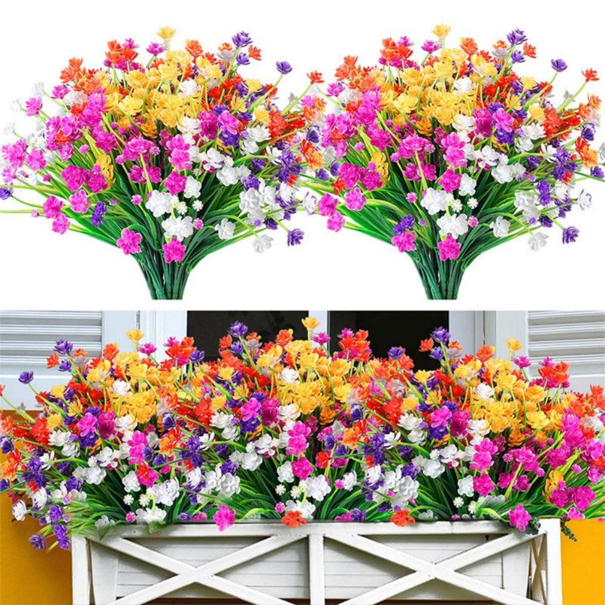 Kunstblume 5 Sträuße simulierter künstlicher Blumen, günstig online kaufen