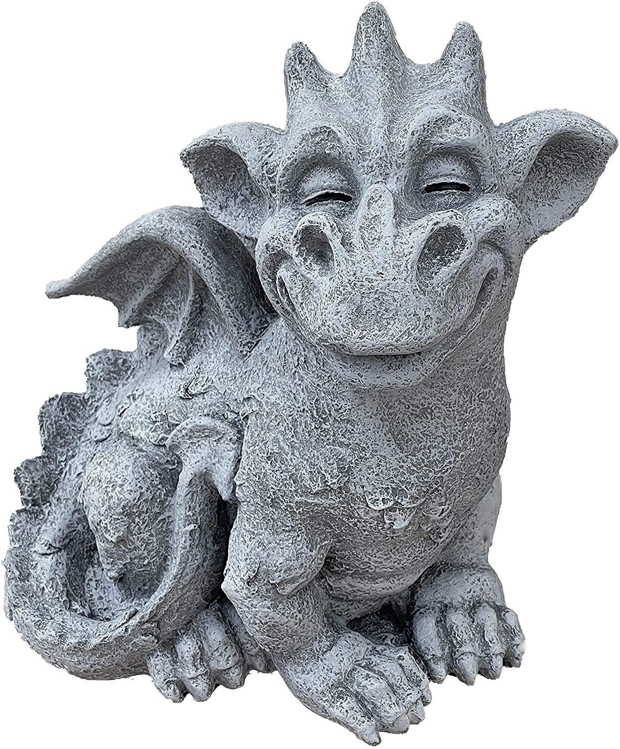 Style Steinfigur großer Cristiano Gartenfigur Drache Stone and