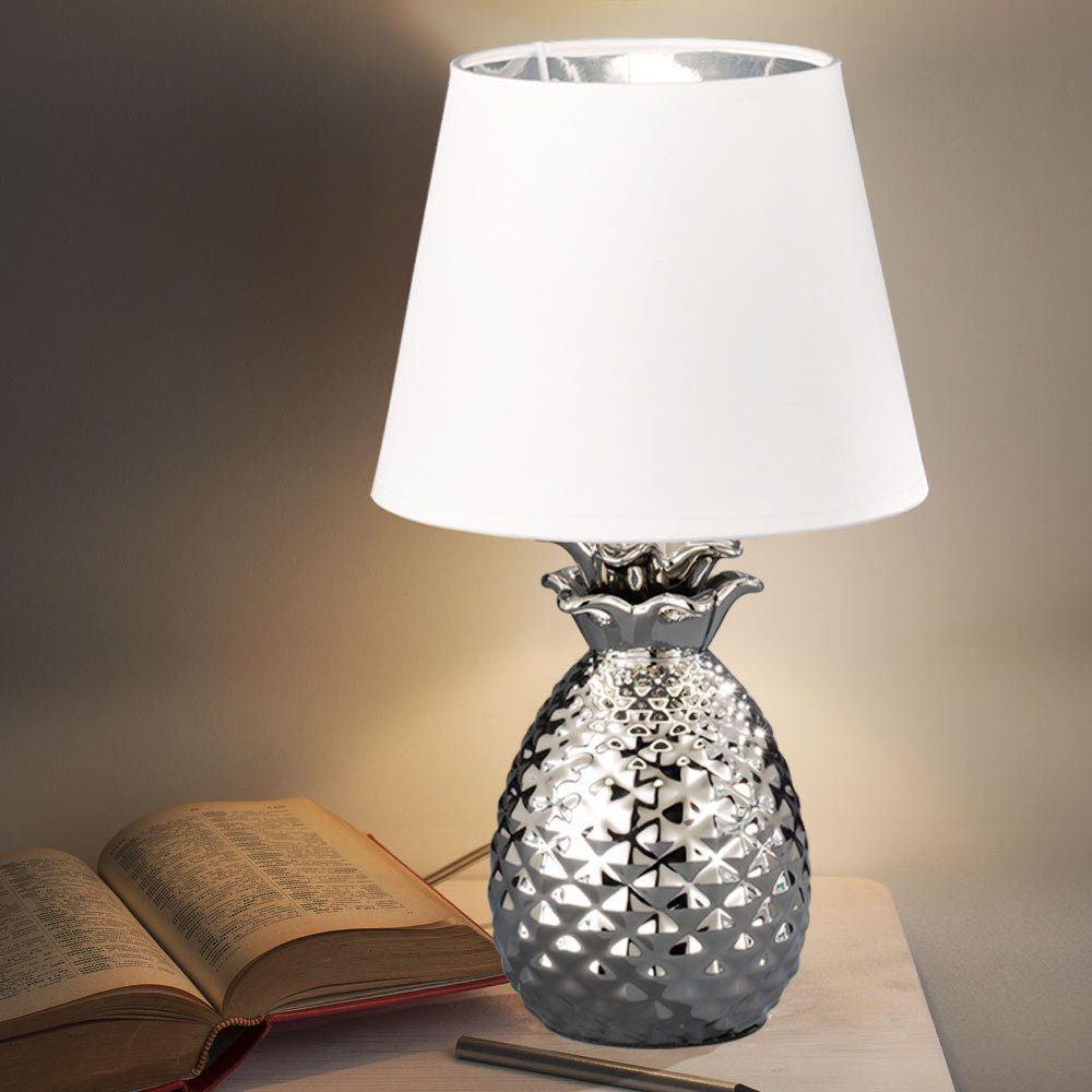 Wohnzimmer Leselampe Tischlampe Keramik inklusive, Tischleuchte, Leuchtmittel im etc-shop Schreibtischleuchte Leuchte nicht