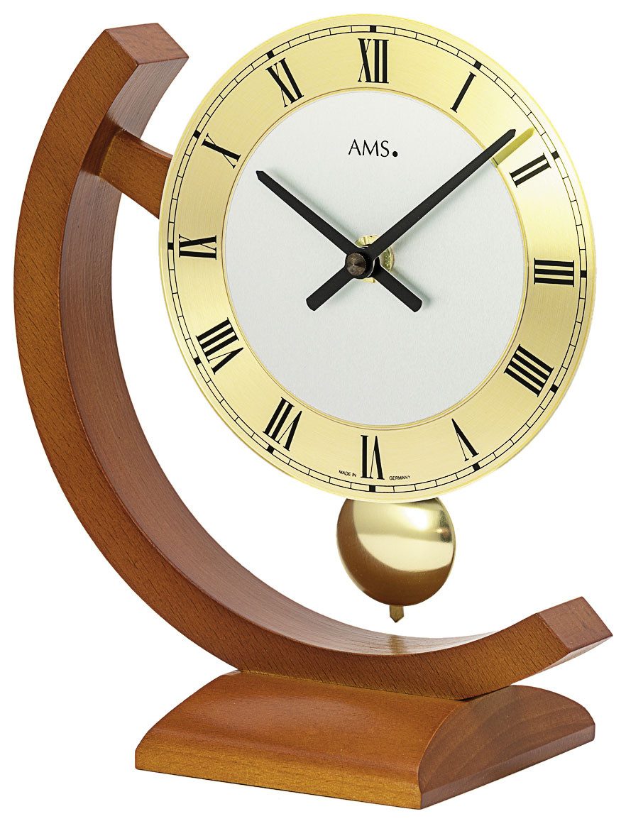 AMS Tischuhr Quarzuhr, Wohnzimmer, Esszimmer, Made in Germany