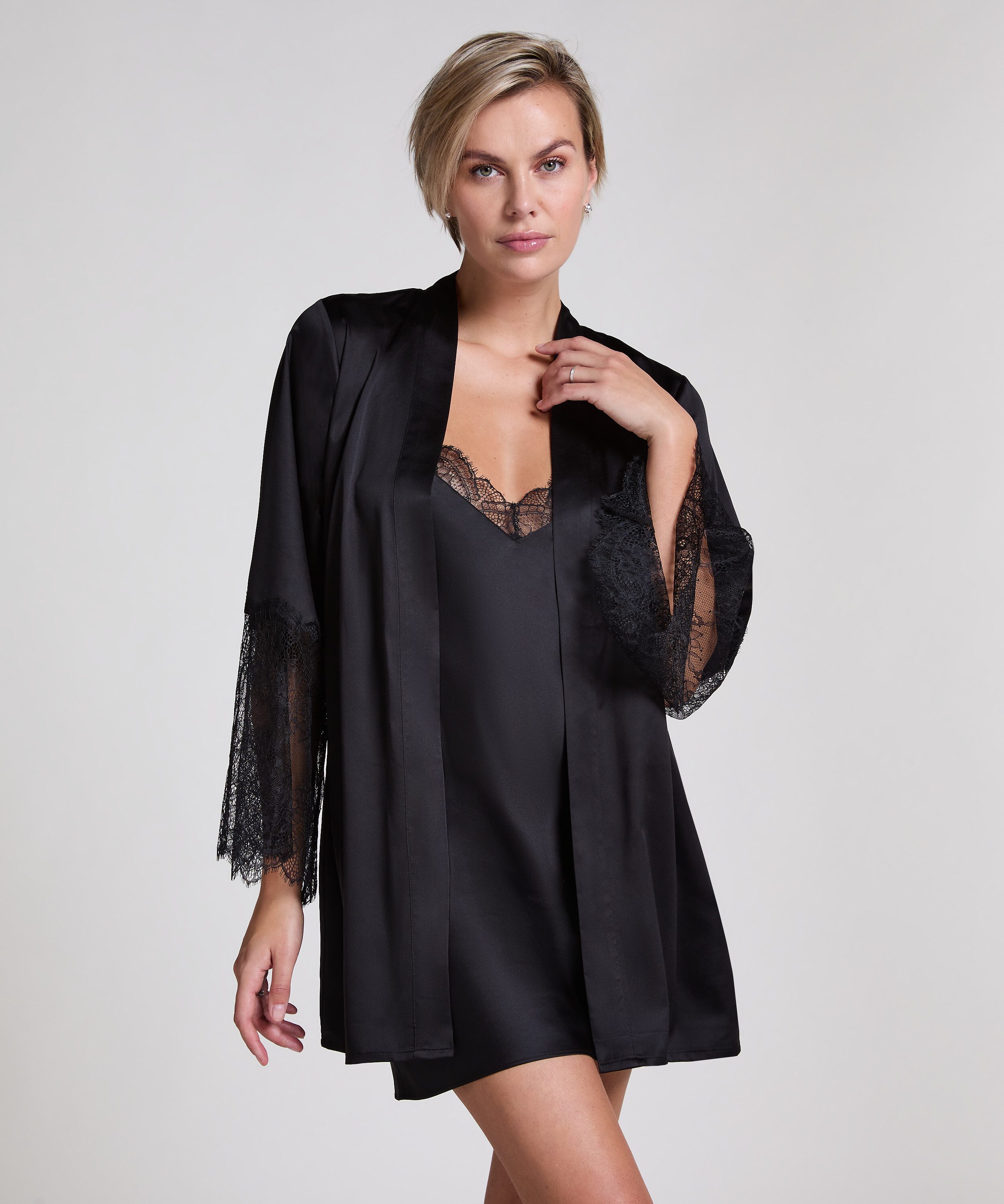 Hunkemöller Bademantel Satin Kimono