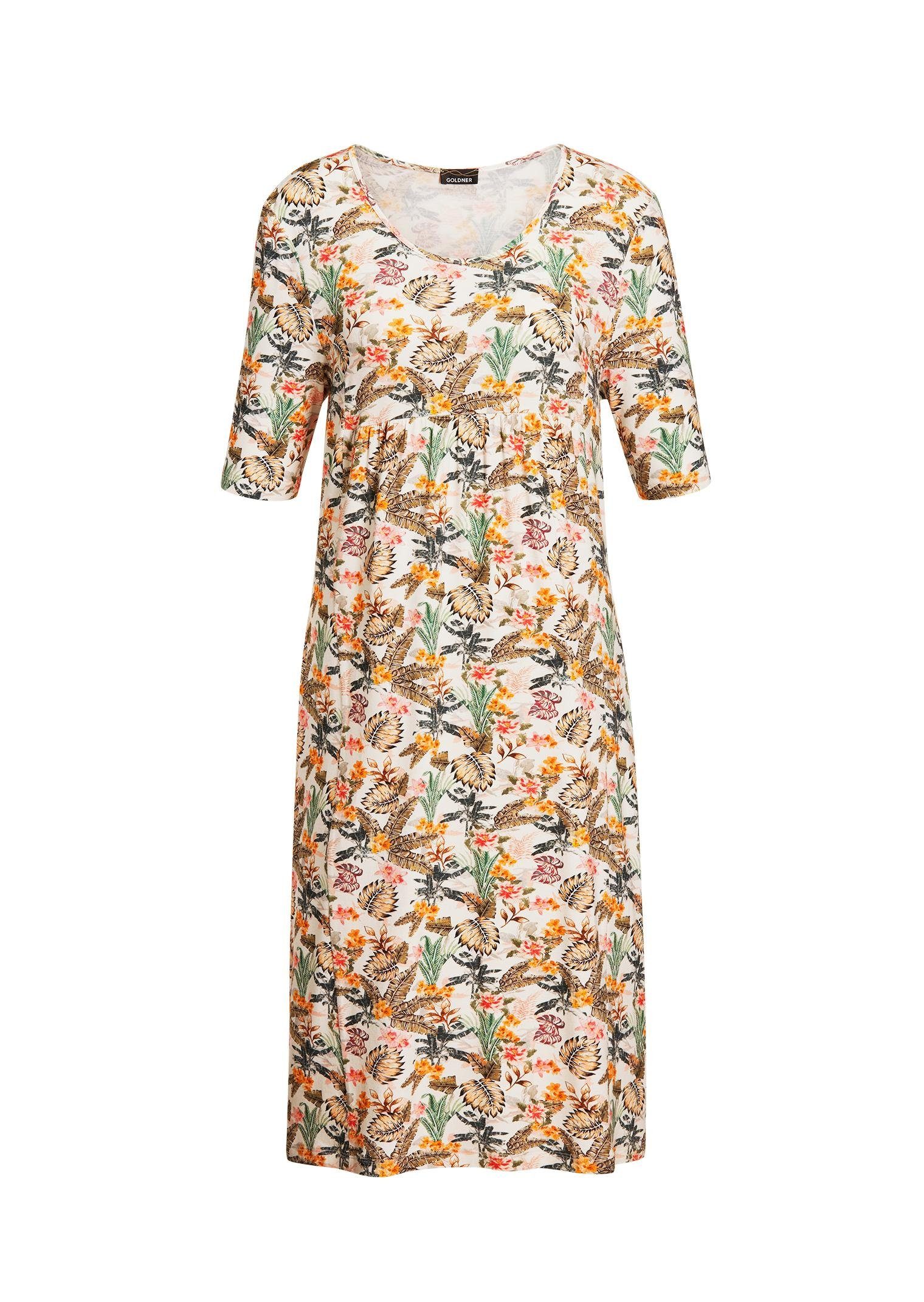 GOLDNER Druckkleid Elastisches Jerseykleid mit modischem Druck günstig online kaufen