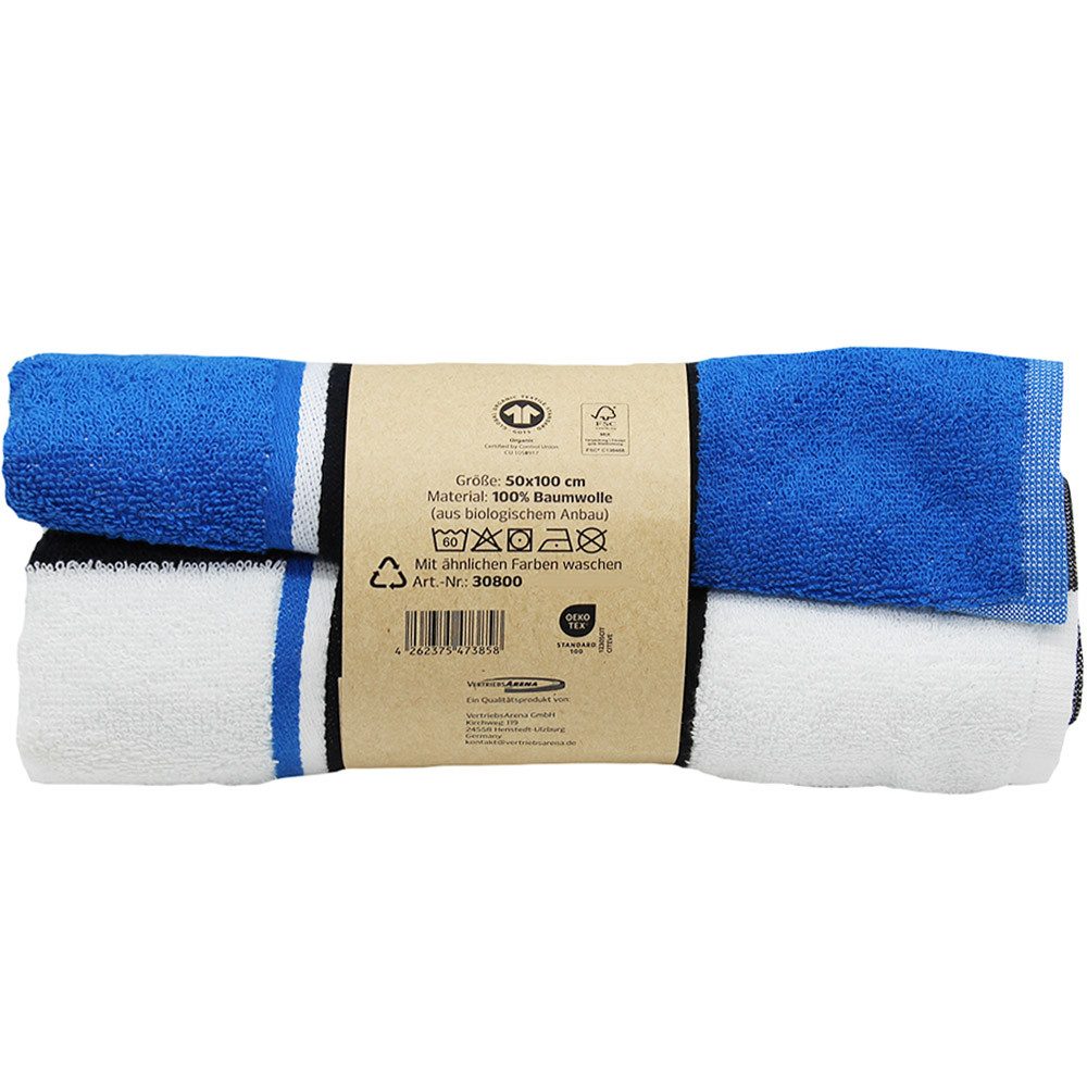 Hamburger SV Handtuch HSV Handtuch Blockstreifen