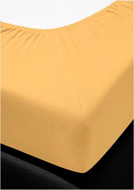 Spannbettlaken Jersey, BIERBAUM, Jersey, Gummizug: rundum, (1 Stück), aus Baumwolle mit Elasthan für Matratzen bis 30 cm Höhe, Bettlaken