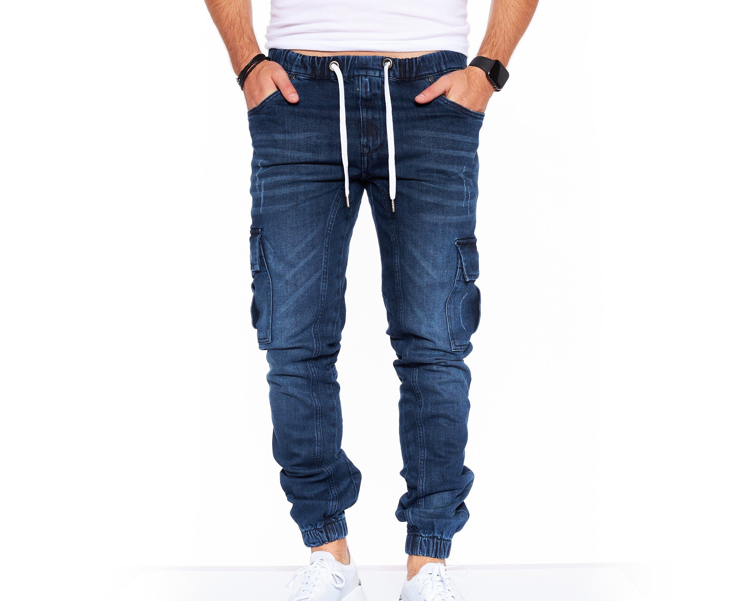 Styleko Cargohose 8003 Cargo Jeans Herren Cargohose für Herren Jeans Cargohose Herren