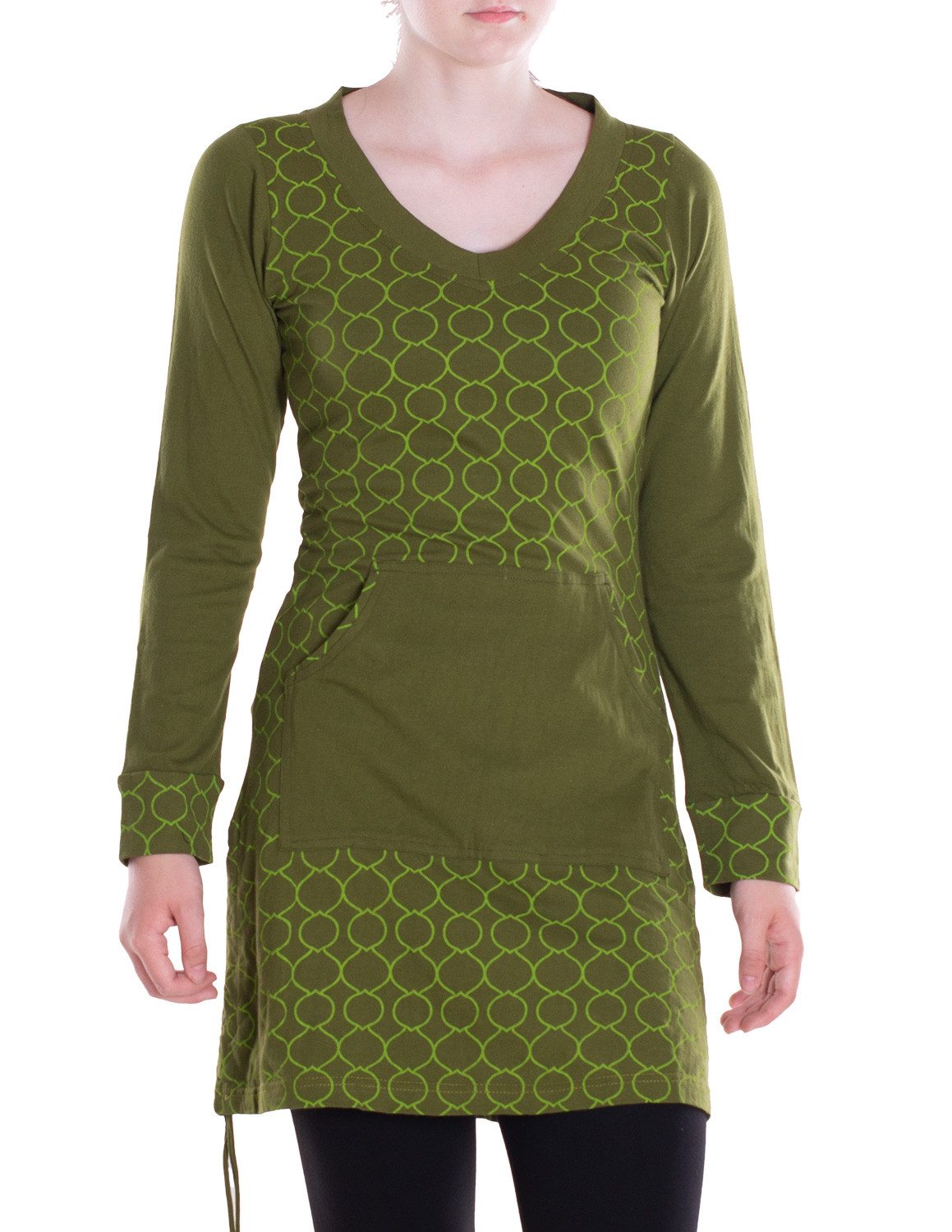 Vishes Langarmshirt Leichtes Langarmshirt-Kleid Kurze Damen günstig online kaufen