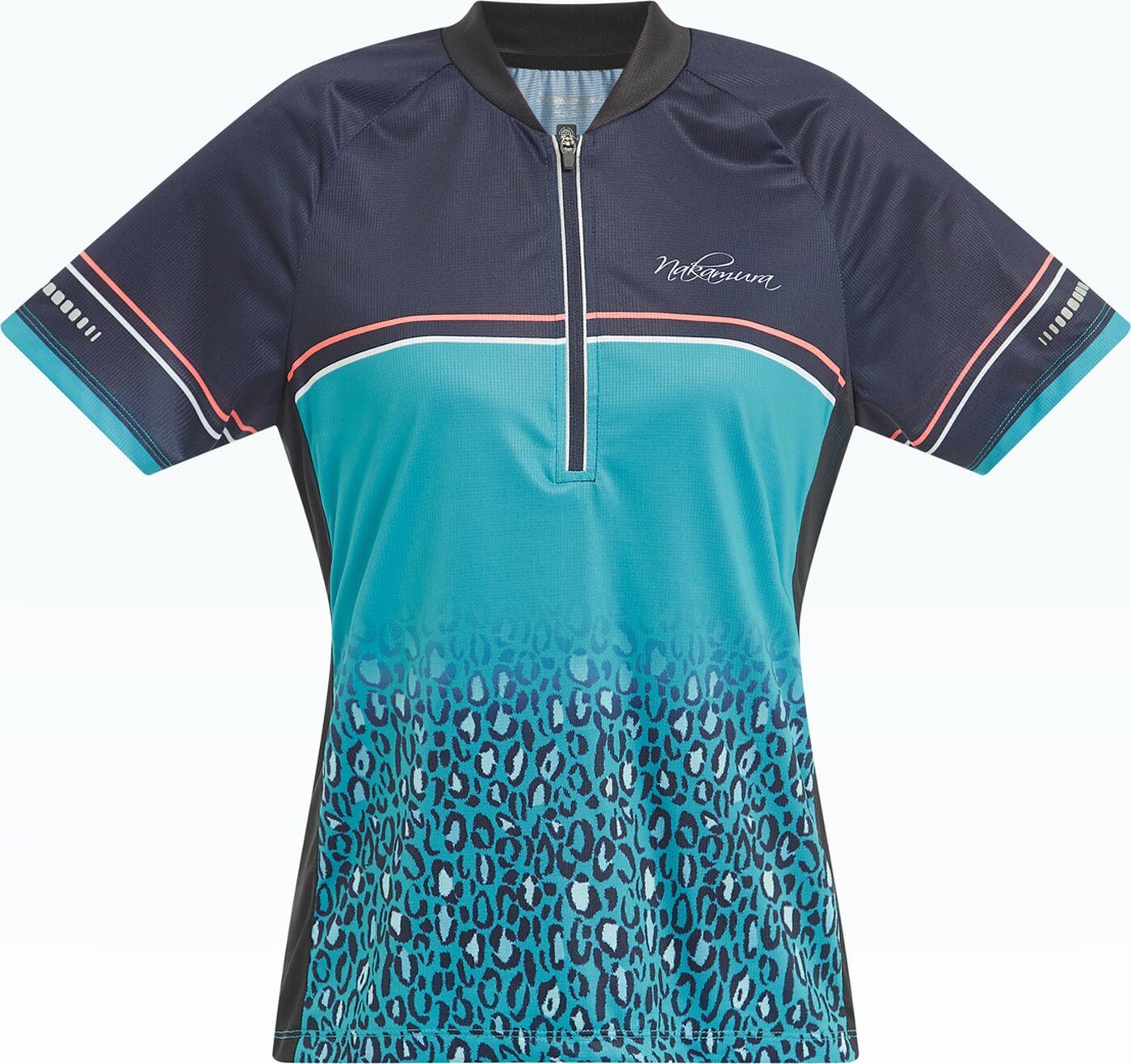 Radtrikot Da.-Fahrrad-Trikot Faith III W NAVY DARK/TURQUOISE