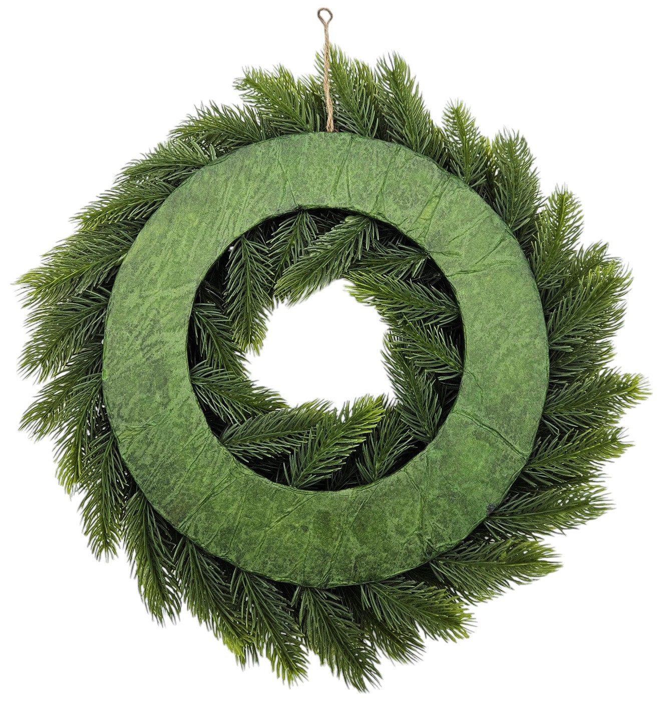 Meinposten Adventskranz Tannenkranz Weihnachtskranz künstlicher Deko-Kranz grün Ø 40cm