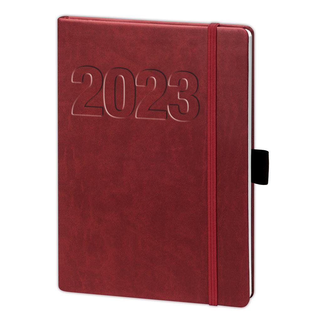 BSB Поздравительные открытки Notizbuch 2024 - A5 - NOTEBOOK KALENDER ROT - Планировщик - UVP: 