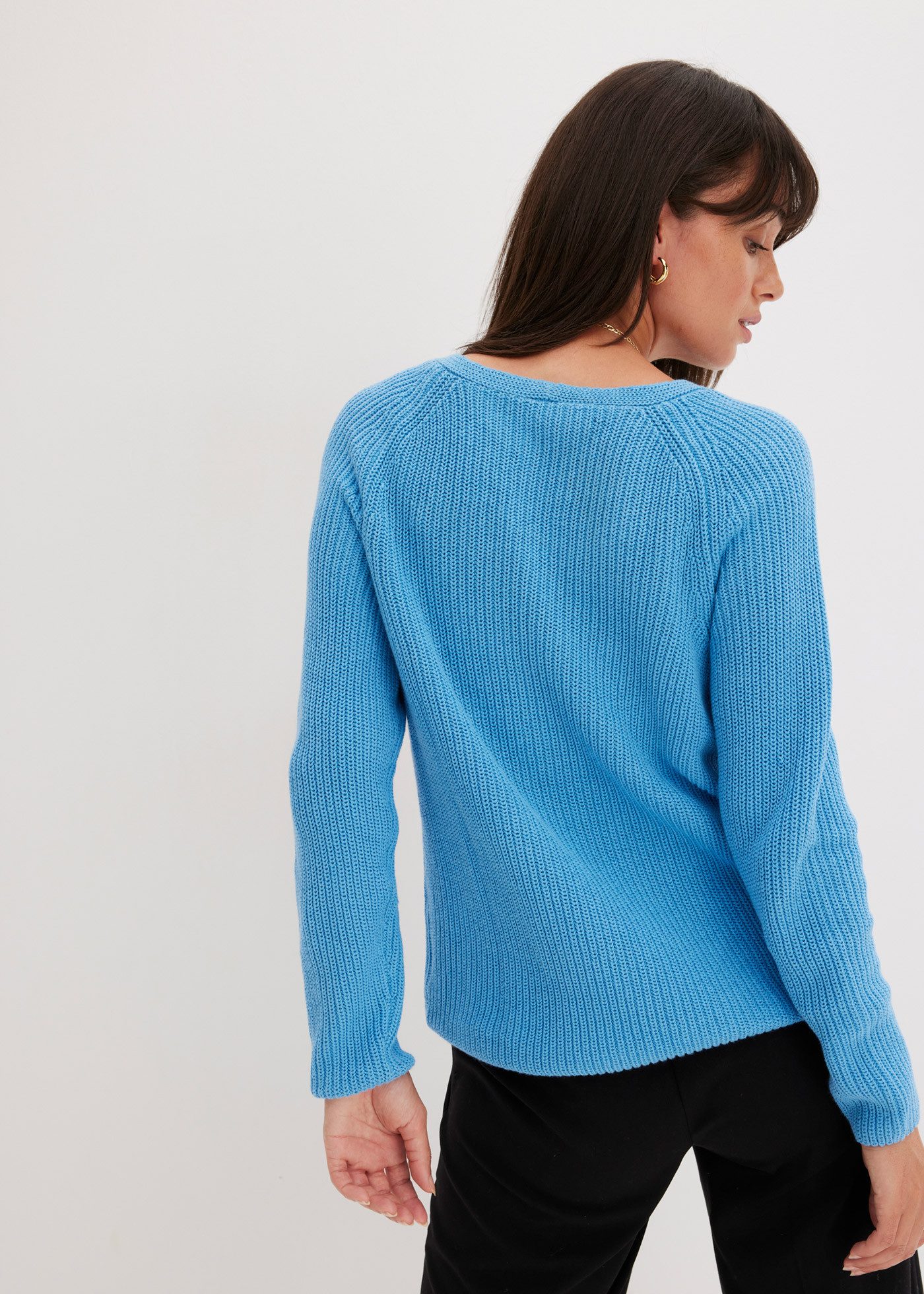 bonprix Strickpullover aus reiner Baumwolle günstig online kaufen