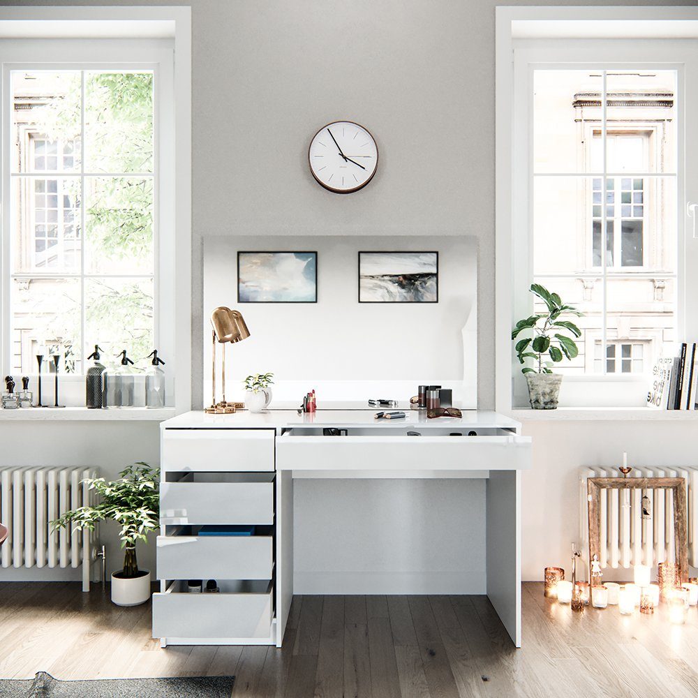 Vicco Schminktisch Sherry, Weiß, 120 cm günstig online kaufen