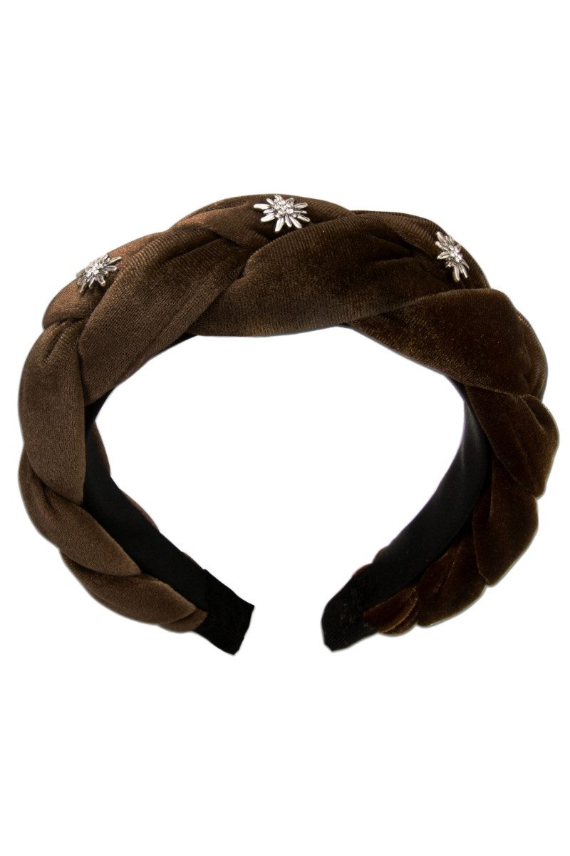 Alpenflüstern Schmuckset Haarreifen - EDELWEISS