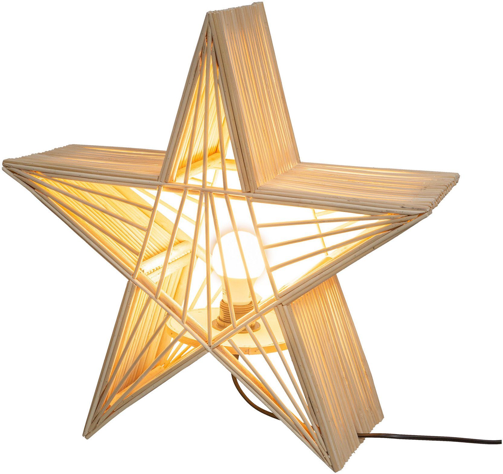 Stern, ca. ohne mit E27 Fassung Leuchtmittel, LED Ø Dekolicht cm, 36