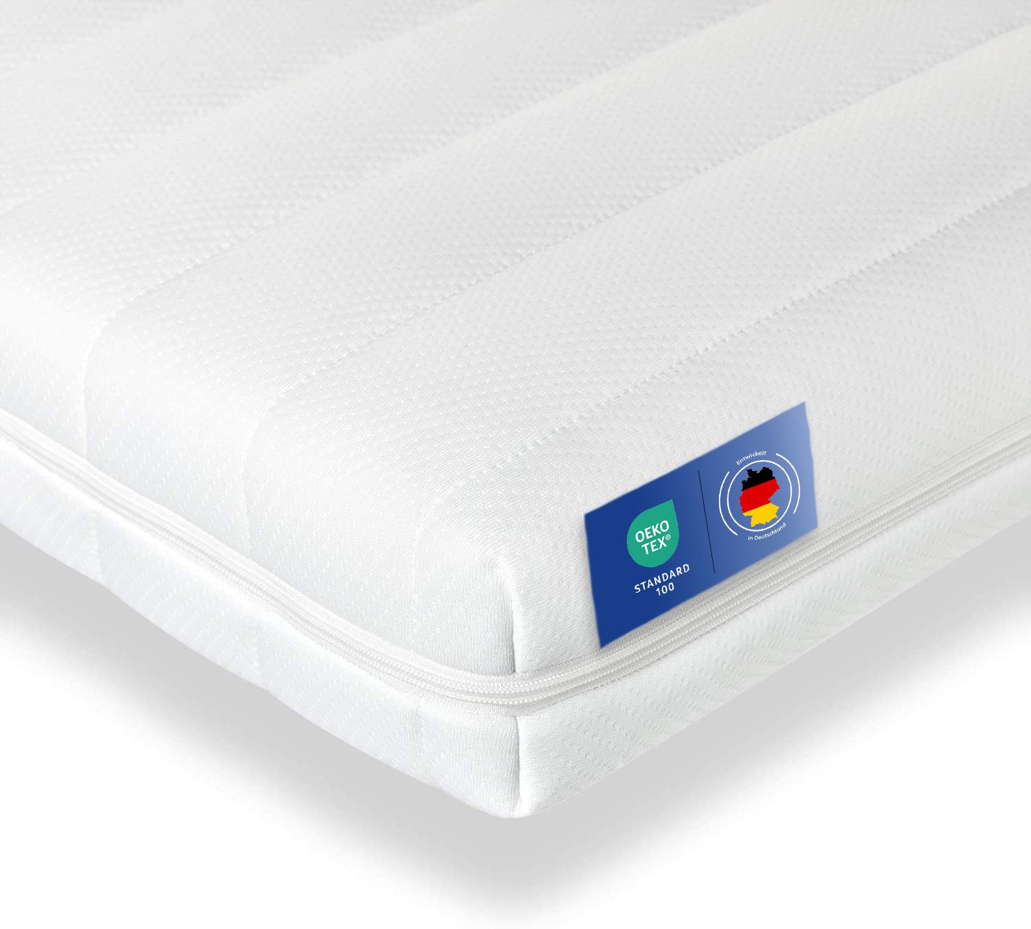 Träumegut24, Topper 10cm hoher ergonomischer 7-Zonen Kaltschaum Topper - H2&H3, verschiedene Größen - 30 Nächte Probeschlafen