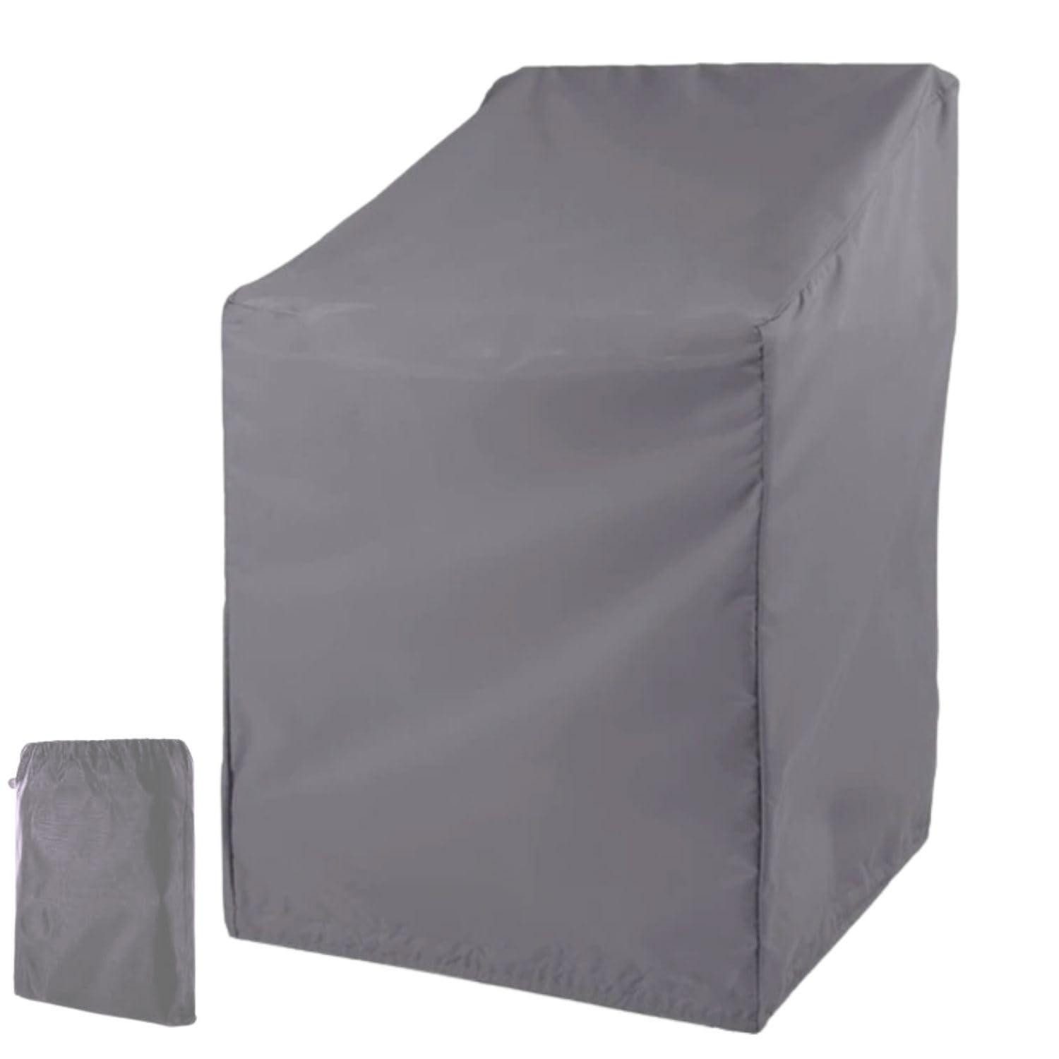 LuxusKollektion Gartenmöbel-Schutzhülle Gartenstuhl Abdeckung 64x70/120cm Grau (1-St)