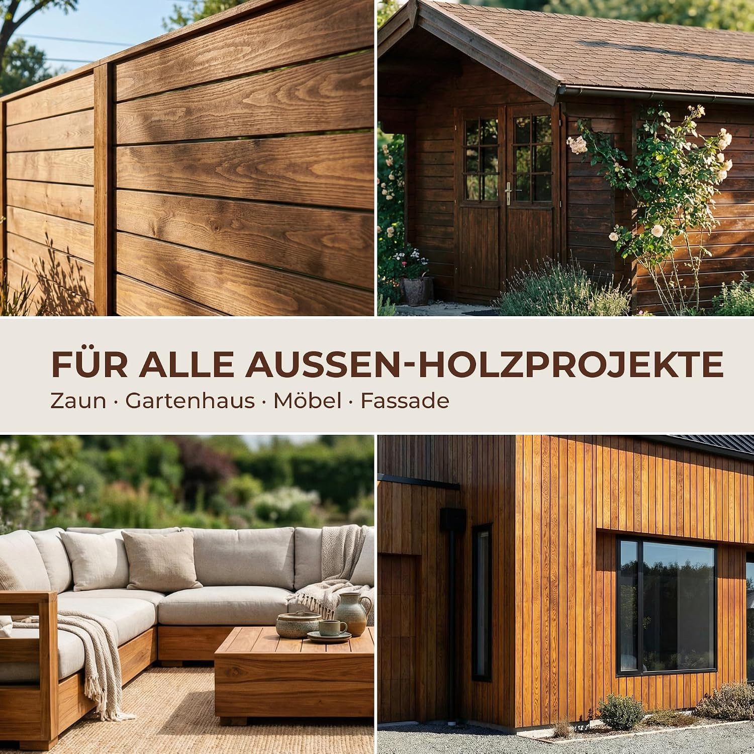ColourPlus Holzschutzlasur Holzschutzlasur, Holzschutzlasur außen, offenporig, UV- & Witterungsschutz, lasierend