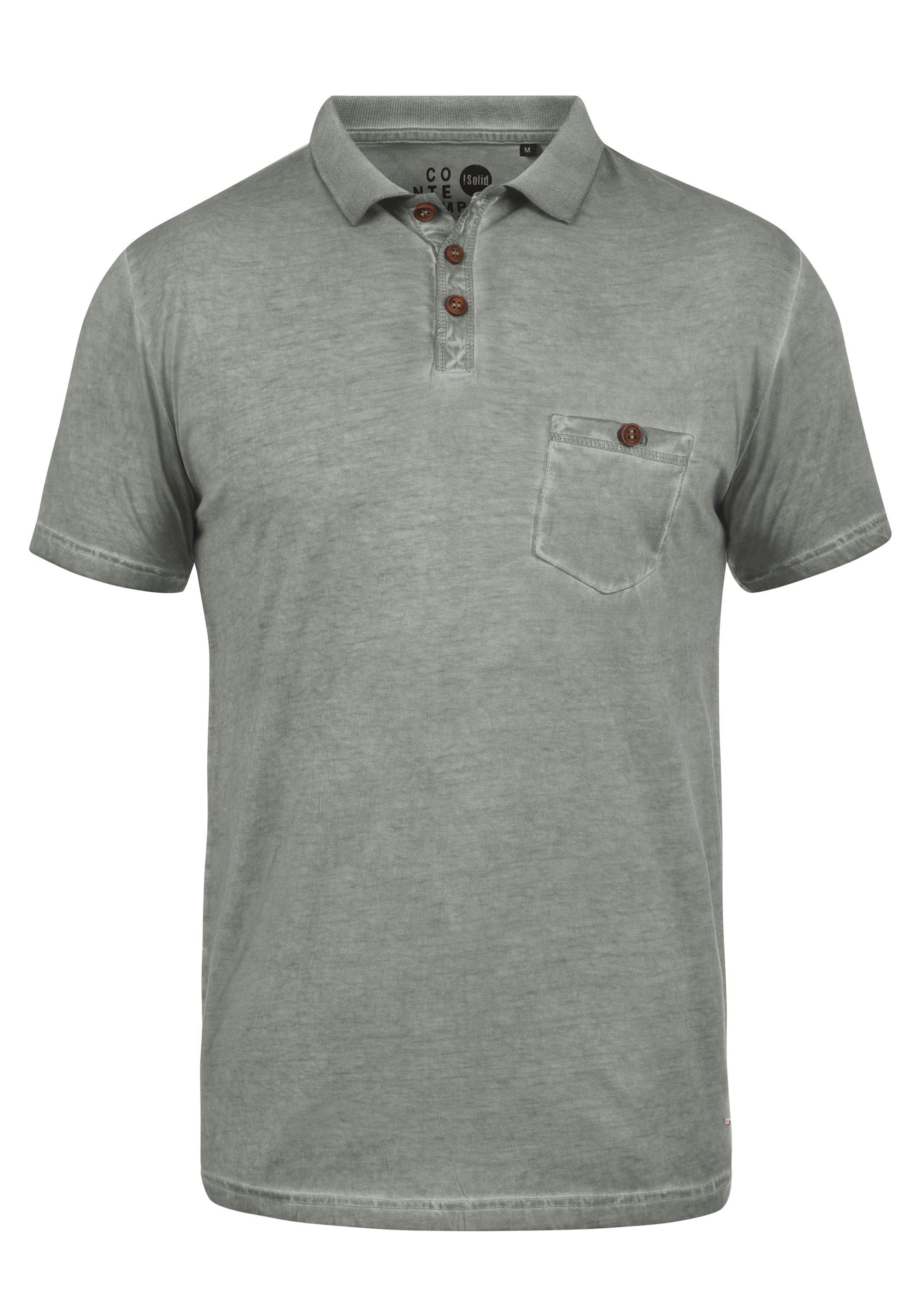 !Solid Poloshirt SDTermann Polo mit Brusttasche Mid Grey (2842)