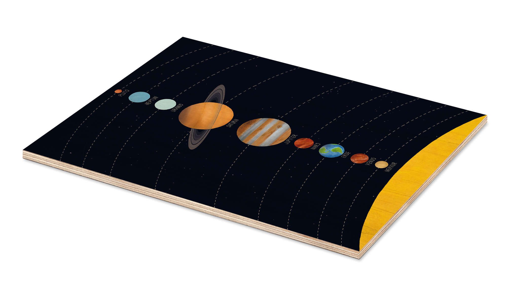 Posterlounge Wandbild Unser Sonnensystem, coico, erhältlich als Poster, Leinwandbild, Wandsticker oder Acrylglasbild