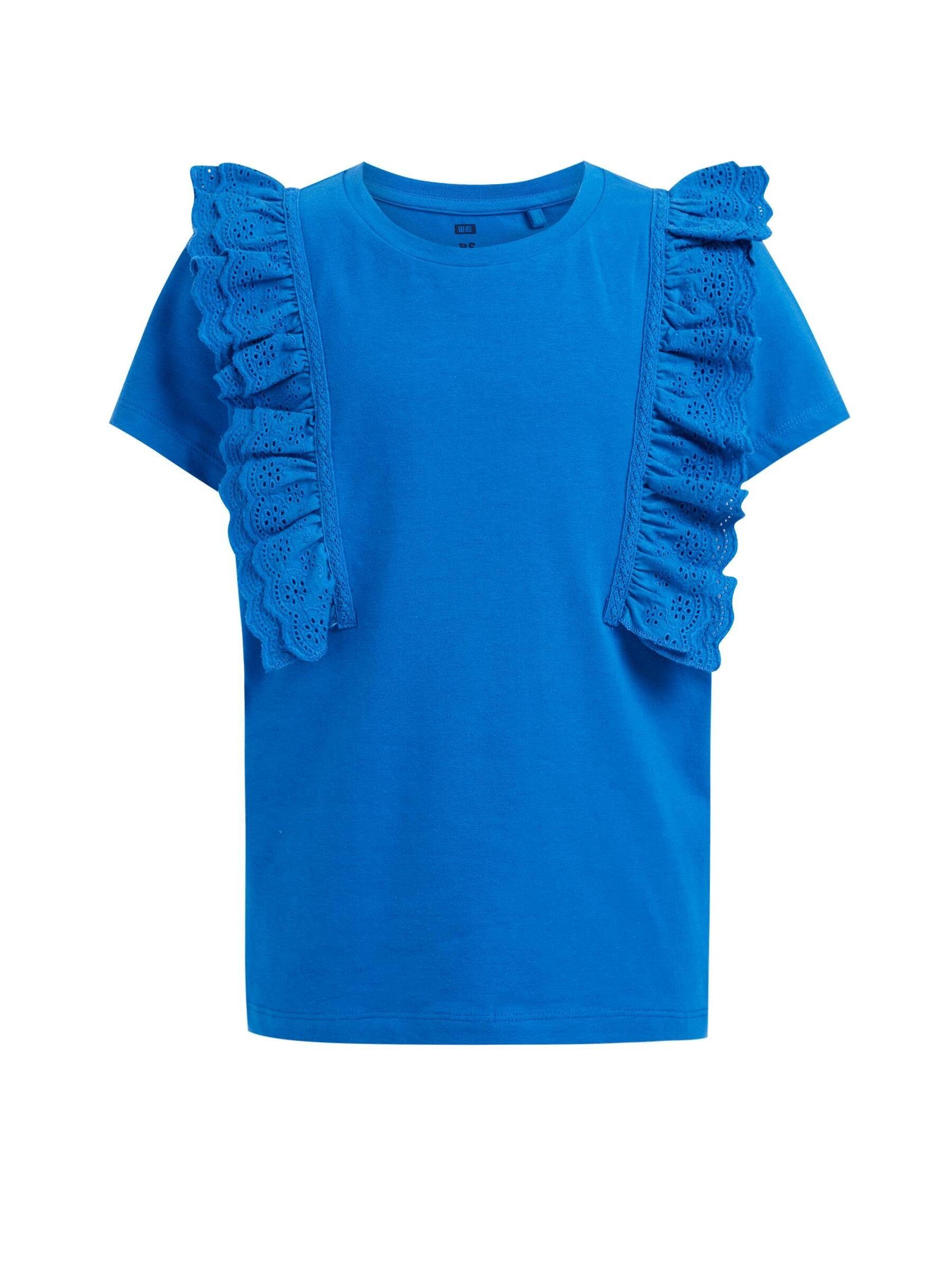 T-Shirt (1-tlg) Kobaltblau Fashion WE