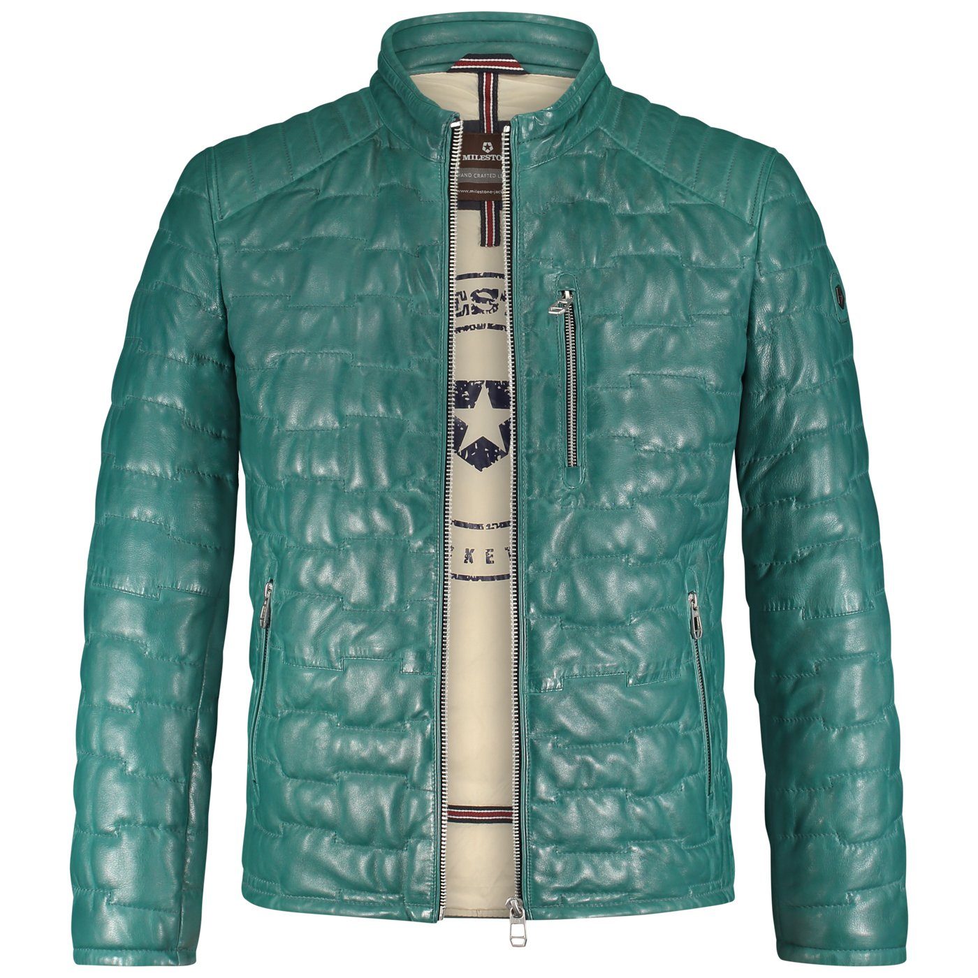 Milestone Lederjacke Alessio Steppjacke aus Lammleder günstig online kaufen
