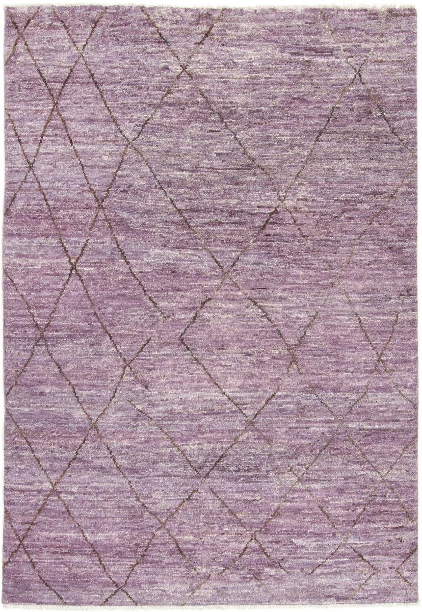 Orientteppich Berber Design 137x200 Handgeknüpfter Moderner Orientteppich, Nain Trading, rechteckig, Höhe: 20 mm