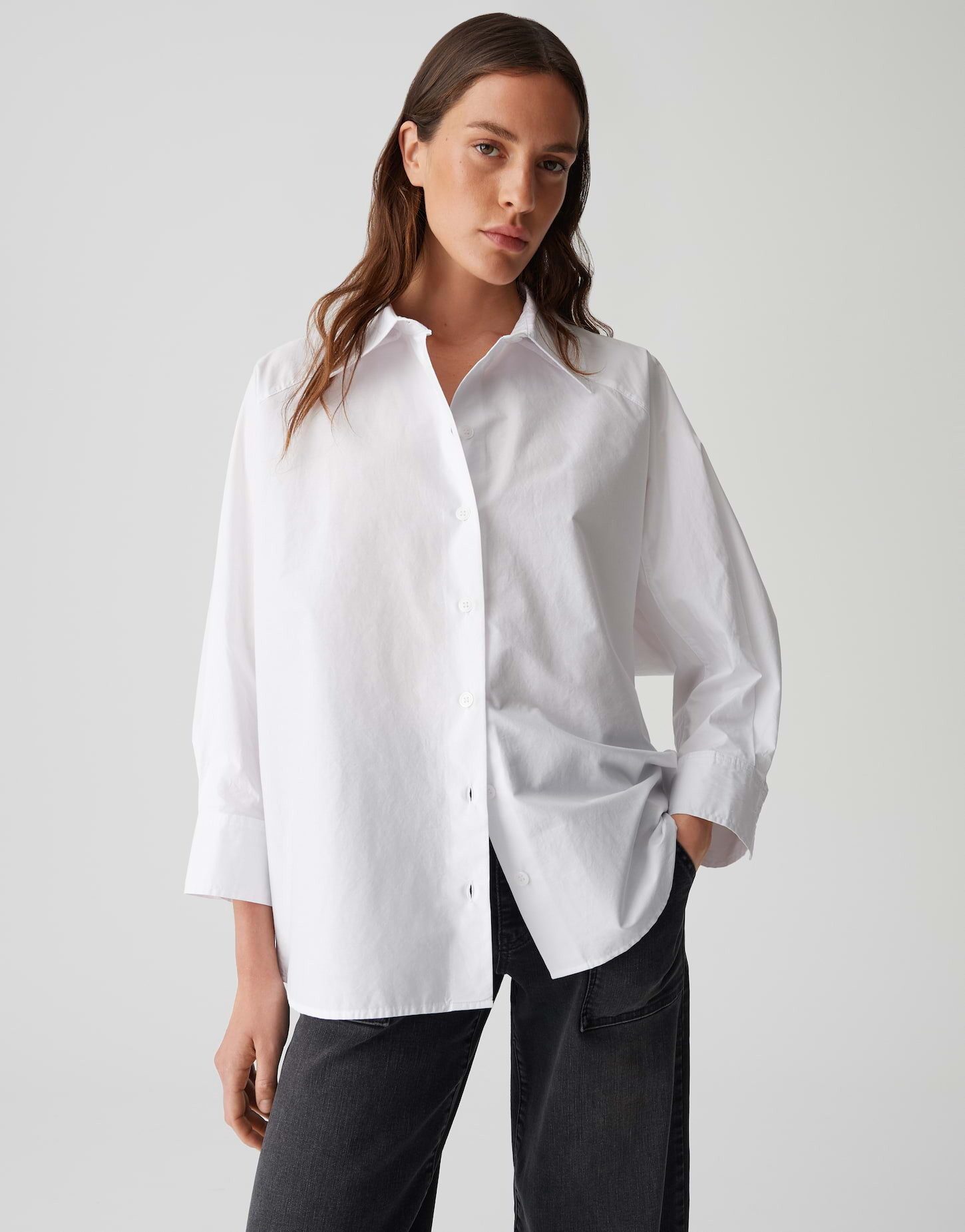 OPUS PANTS Longbluse FIONNE aus Baumwolle BCI Cotton, oversized, Raglanärme günstig online kaufen