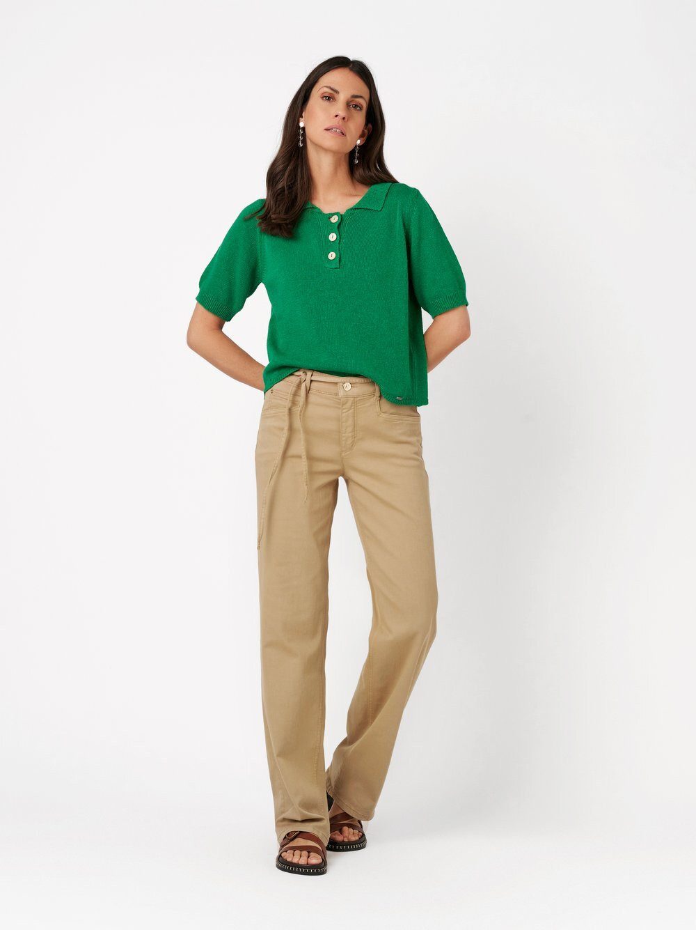 TONI Straight-Jeans Liv Regular mit Bindegürtel