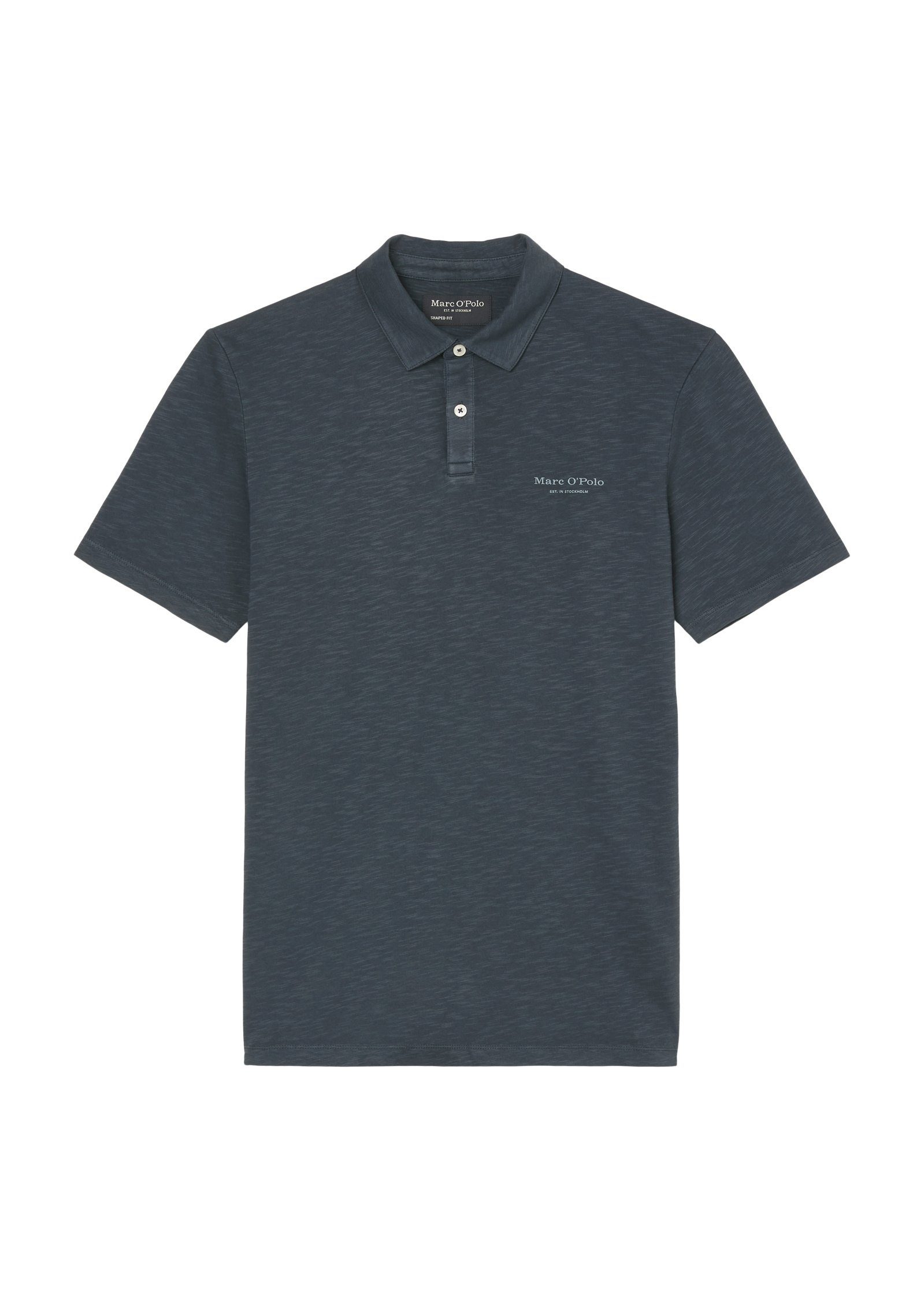 hochwertiger O'Polo aus dunkelblau Poloshirt Marc Bio-Baumwolle