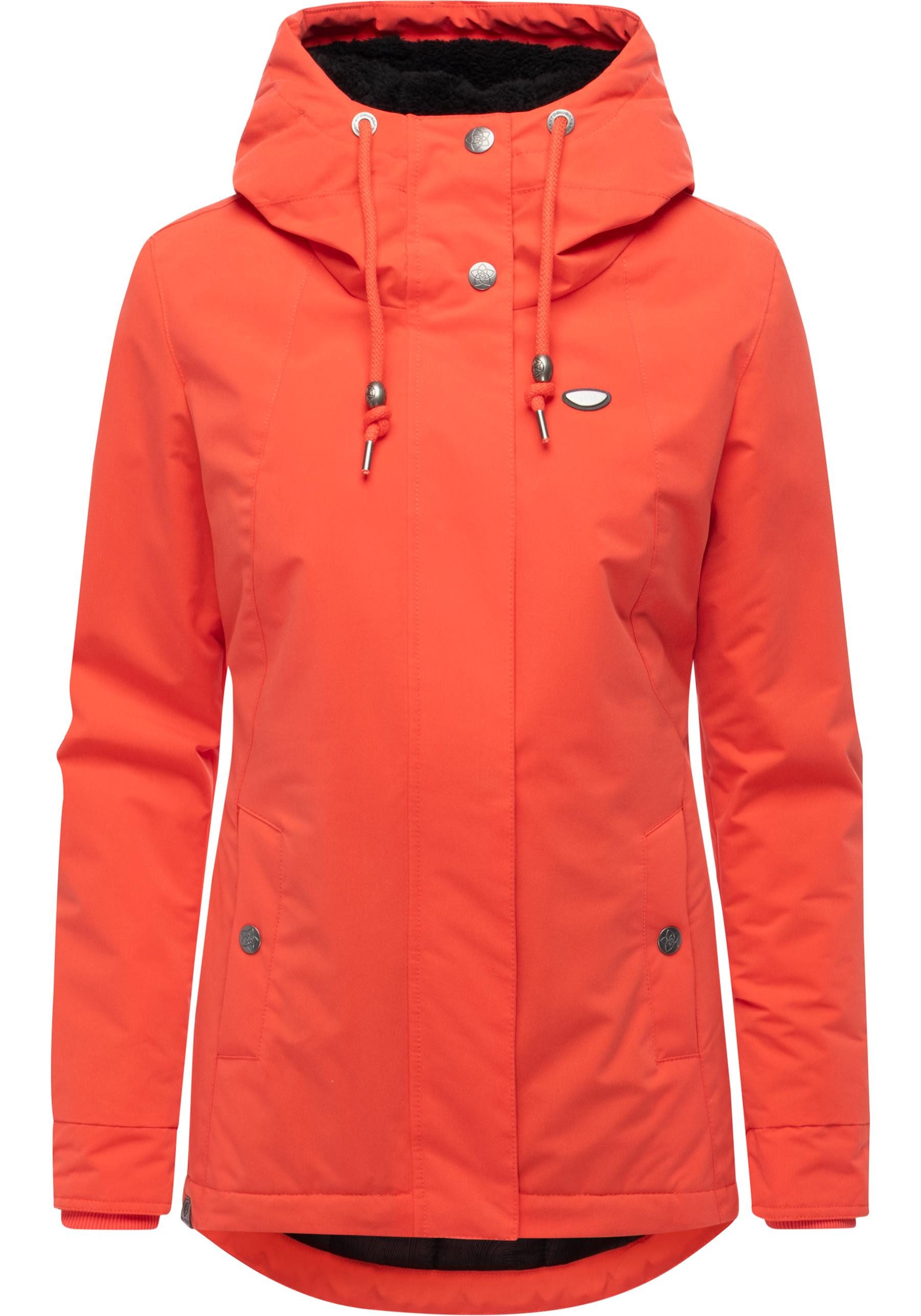 Ragwear Kurzmantel Alvena YOUMODO Wasserdichter Damen Mantel mit verstellbarer Kapuze