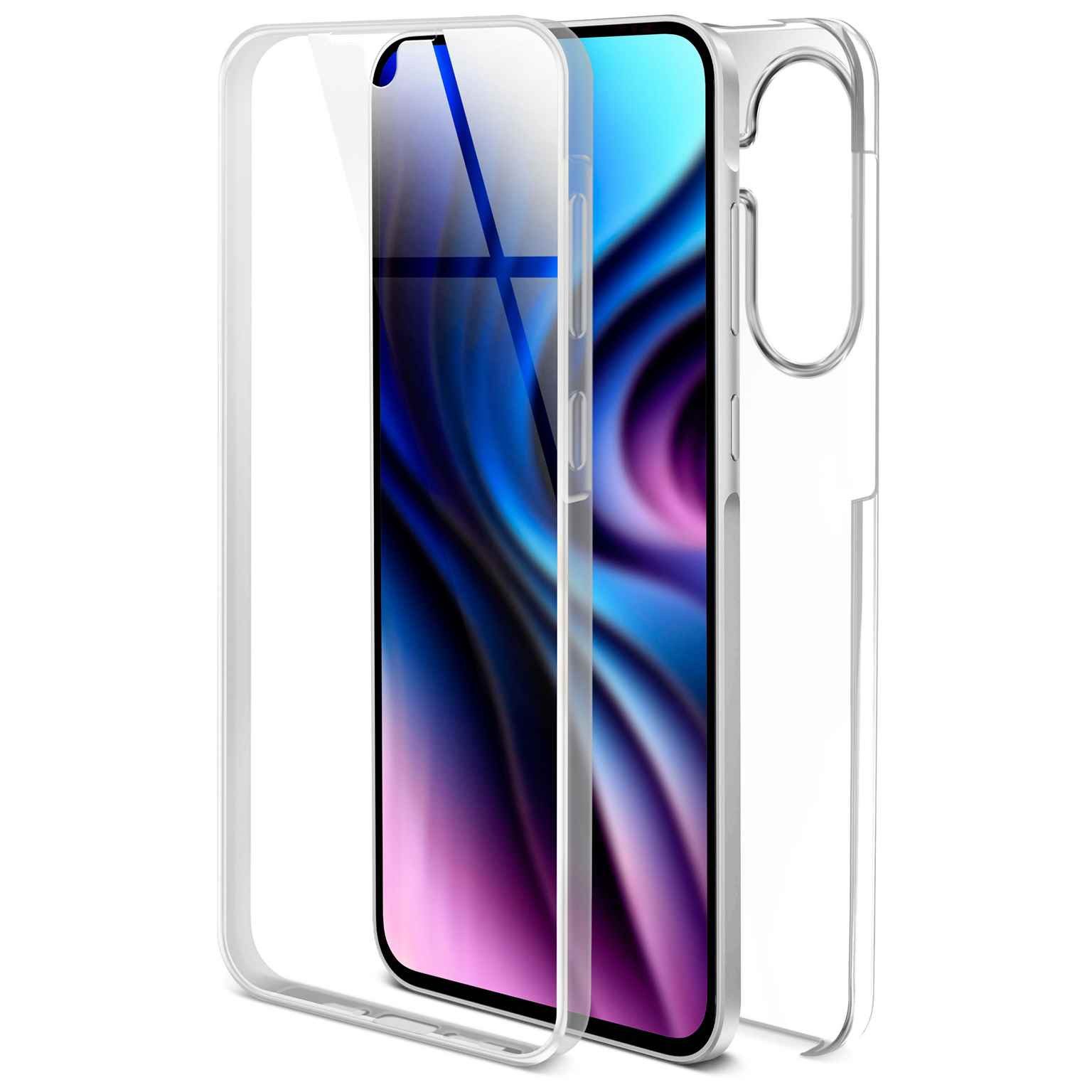 ONEFLOW Handyhülle für Samsung Galaxy A36 5G Hülle Komplett Schutz Touch Case 6,64 Zoll, 360 Grad Schutzhülle Transparent Rundumschutz Durchsichtig Beidseitig