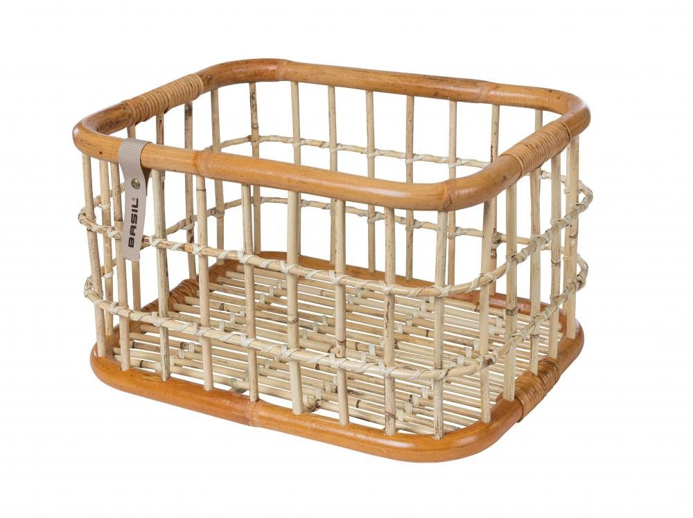 Basil Fahrradkorb Basil Green Life Rattan L Fahrradkorb 30 Liter natur