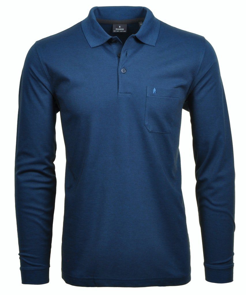 RAGMAN Langarm-Poloshirt Softknit langarm günstig online kaufen