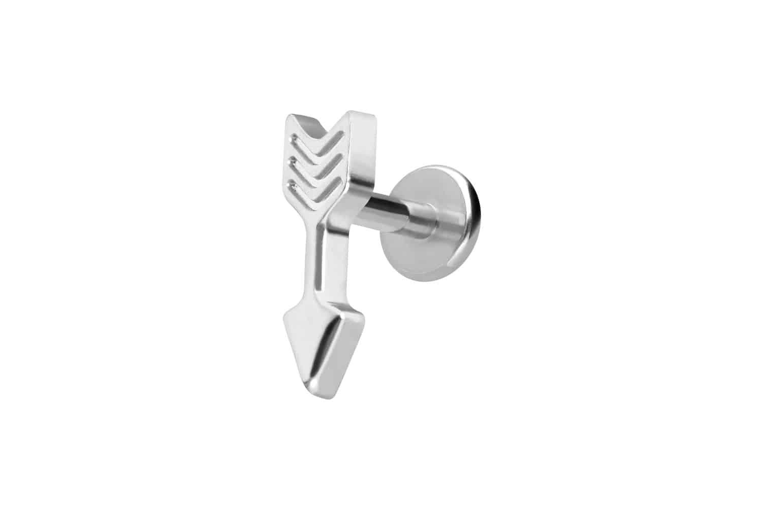 Piercing-Set Titan Labret mit Innengewinde PFEIL