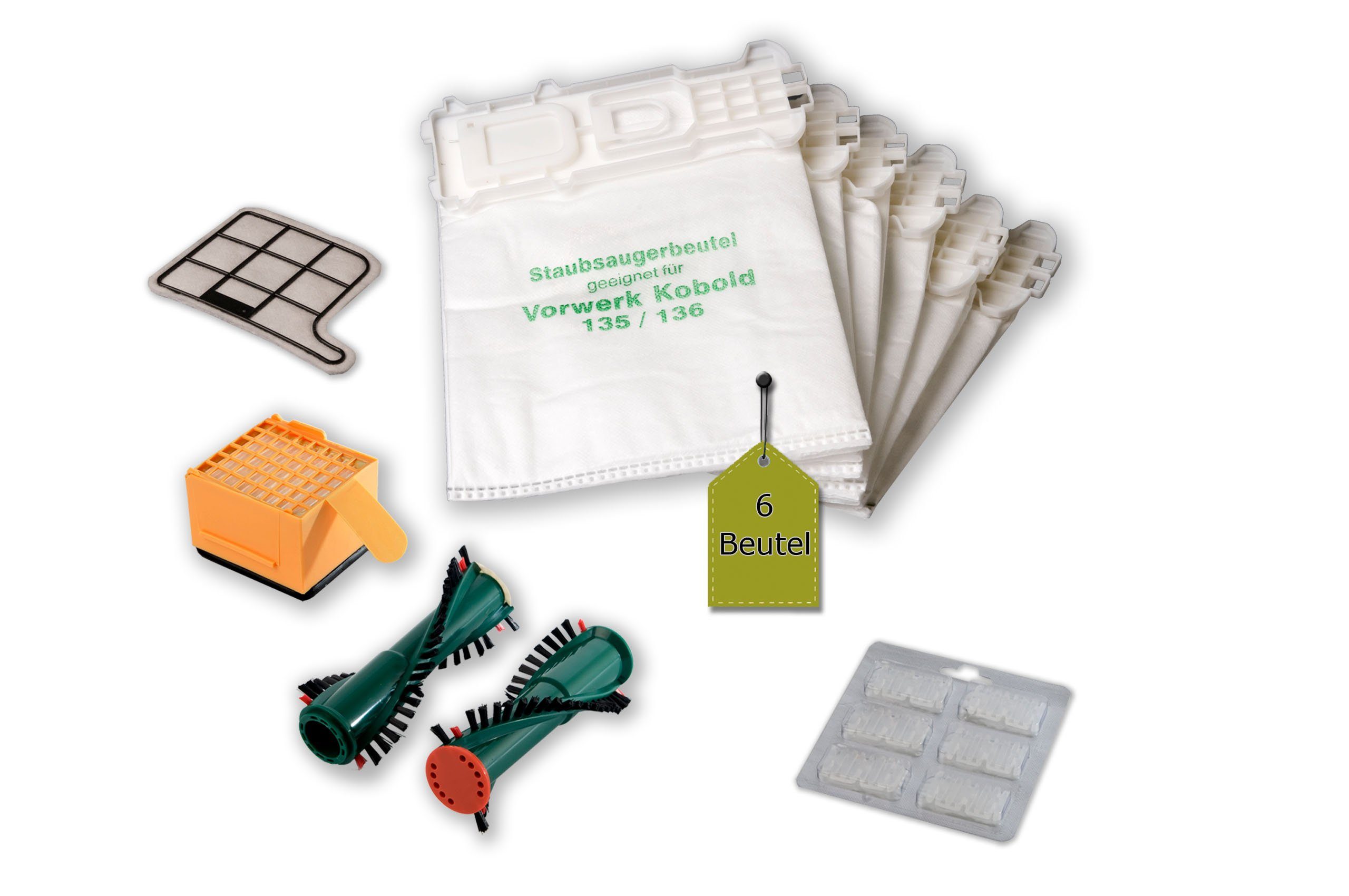 Staubsaugerbeutel passend für Vorwerk Kobold VK 135 / 136