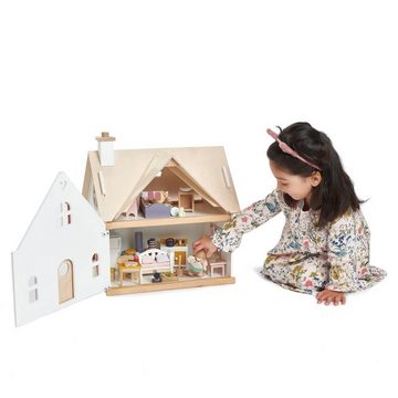 Tender Leaf Toys Puppenhaus Cottage Landhaus mit Möbel Holzpuppenhaus Holzspielzeug