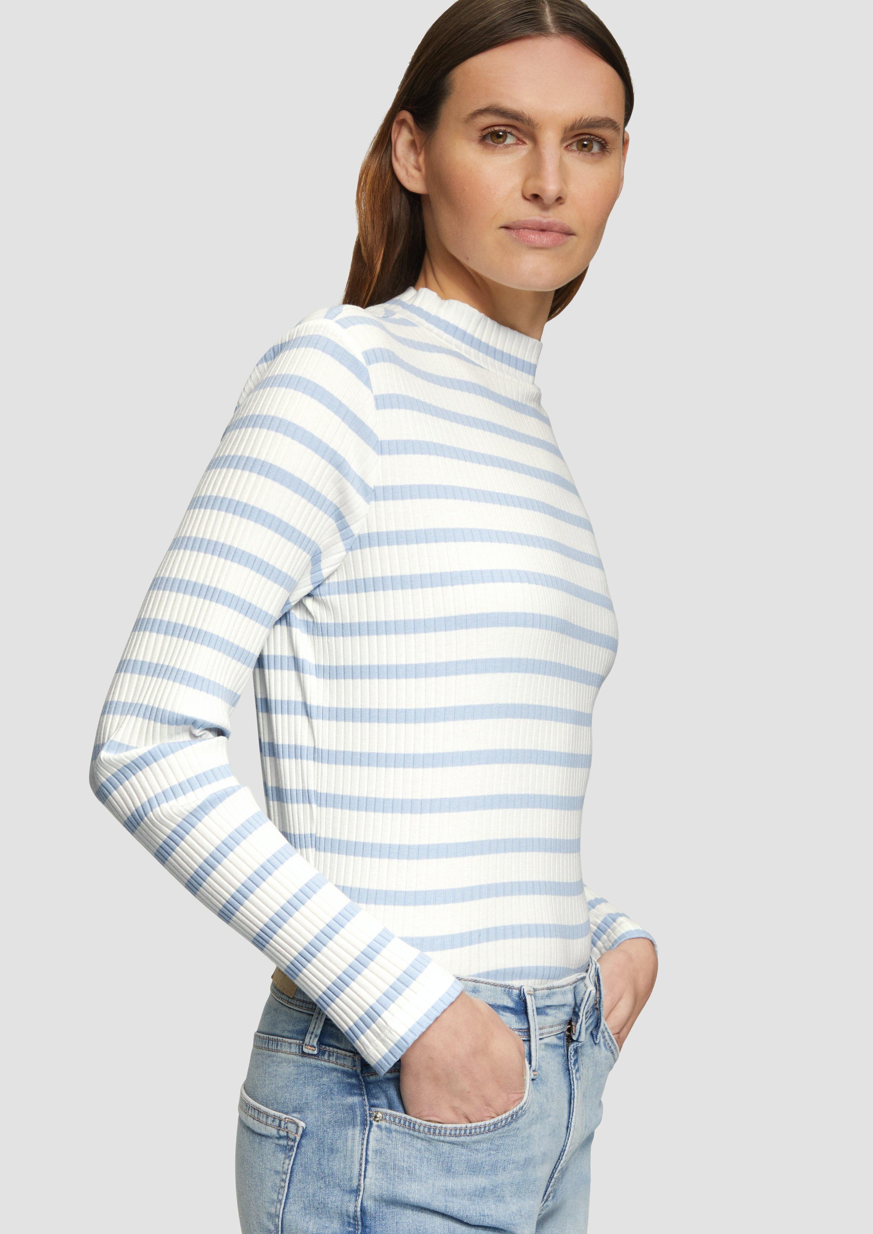s.Oliver Langarmshirt Langarmshirt mit Rippstruktur und günstig online kaufen