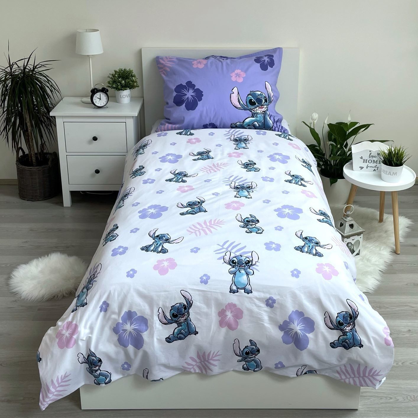 Lilo & Stitch Kinderbettwäsche Design Kuschelige Bettwäsche Baumwolle, 140x200 cm & 70x90 cm – Bild 3 von 5