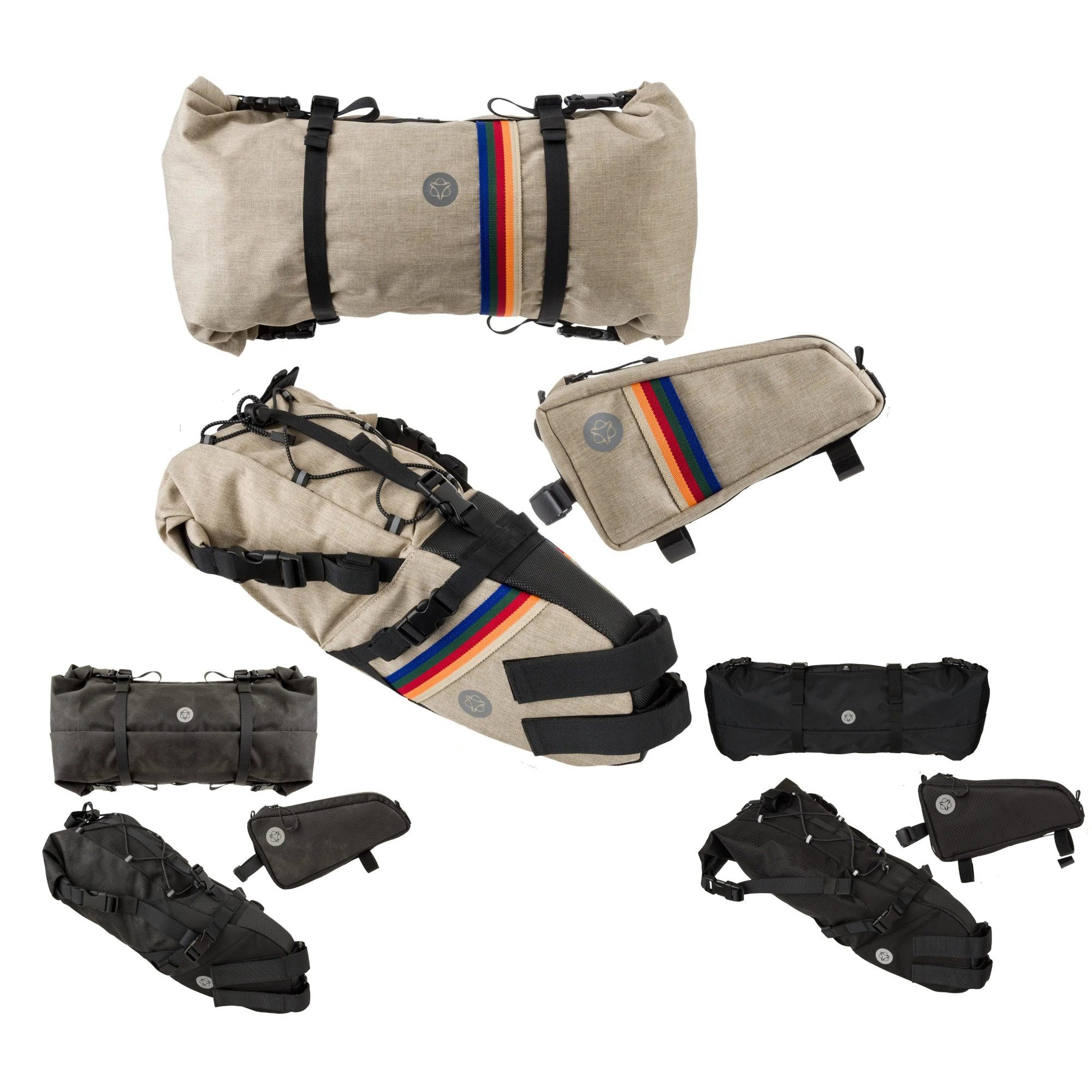 AGU Fahrradtasche Venture Taschenset Satteltasche Lenkertasche Rahmentasche Bikepacking